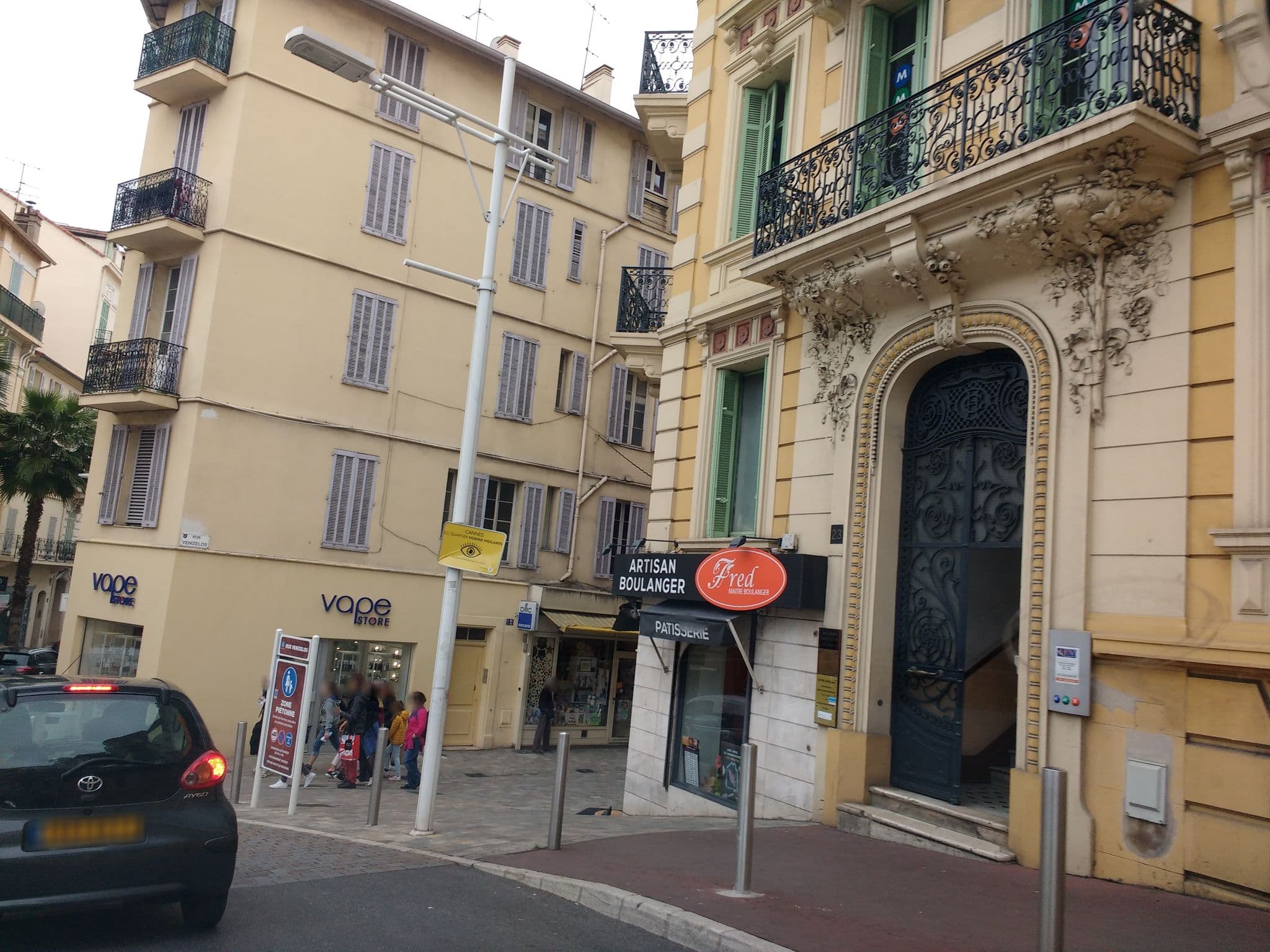 Street view near Hotel Alnea - Cannes Boutique Hotel, Cannes — © thetornado76 (CC BY-SA · Mapillary)