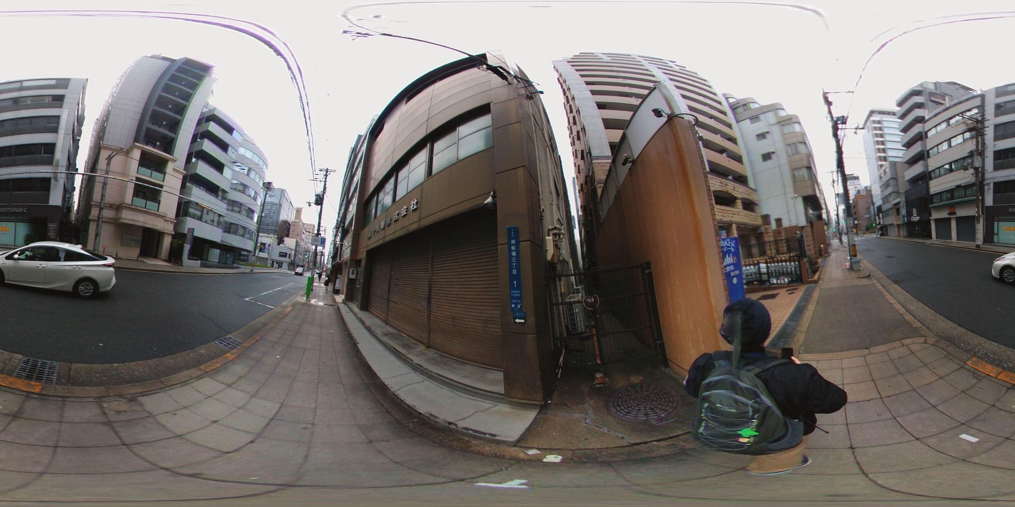 Street view near HOTEL Cargo Shinsaibashi, Osaka — © mura (CC BY-SA · Mapillary)