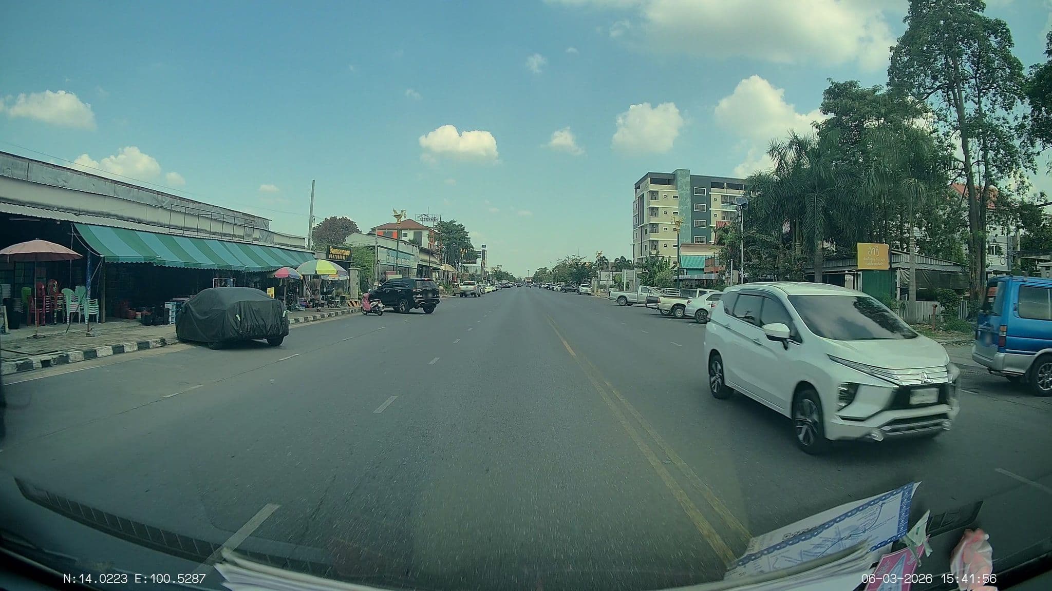Street view near Sansuk Apartment, Pathum Thani — © ThailandCambodia (CC BY-SA · Mapillary)