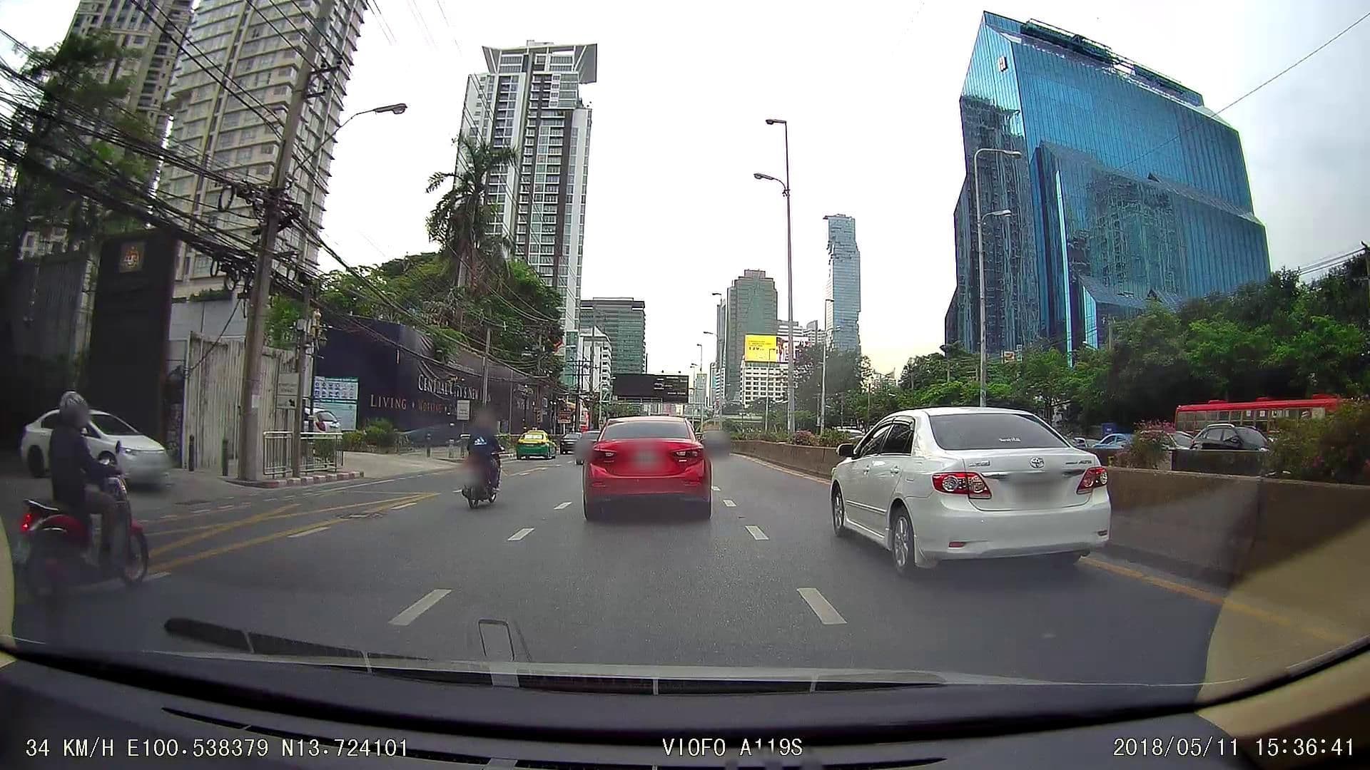 Street view near The Embassy Sathon Hotel, Bang Rak