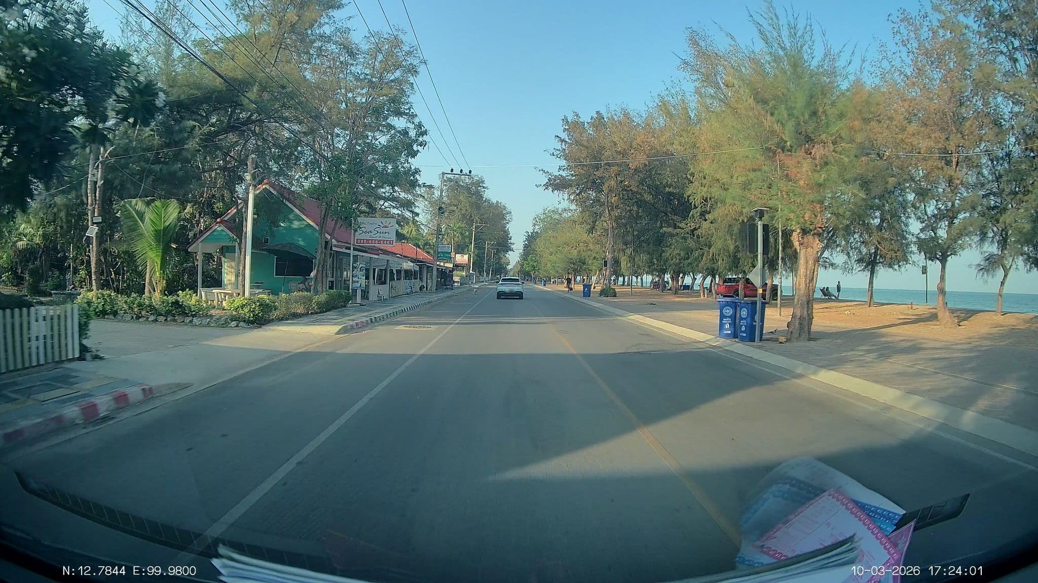 Street view near Sea Sun Resort Cha-Am, Cha-am — © ThailandCambodia (CC BY-SA · Mapillary)