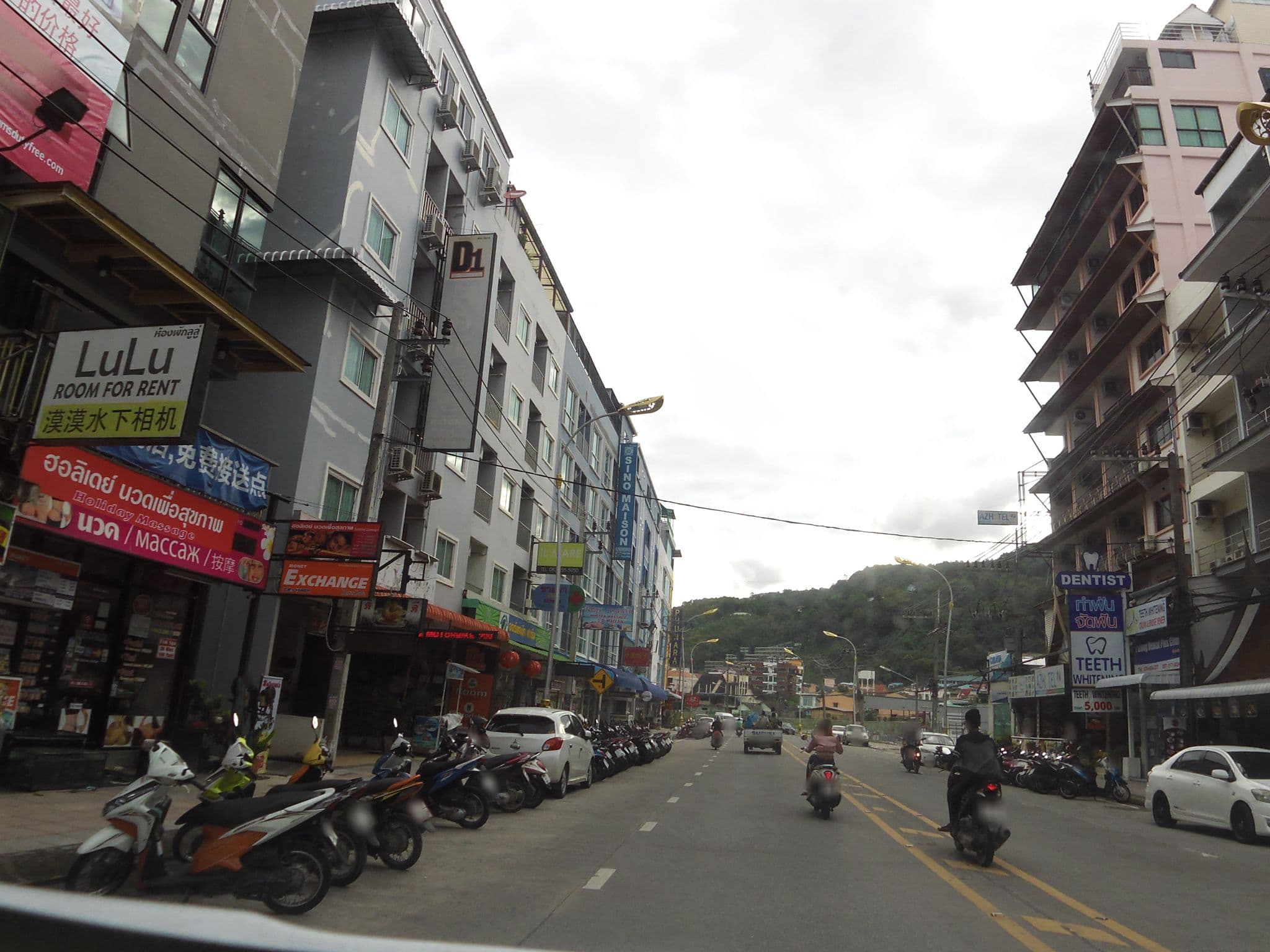 Street view near Good Nice Hotel, Patong