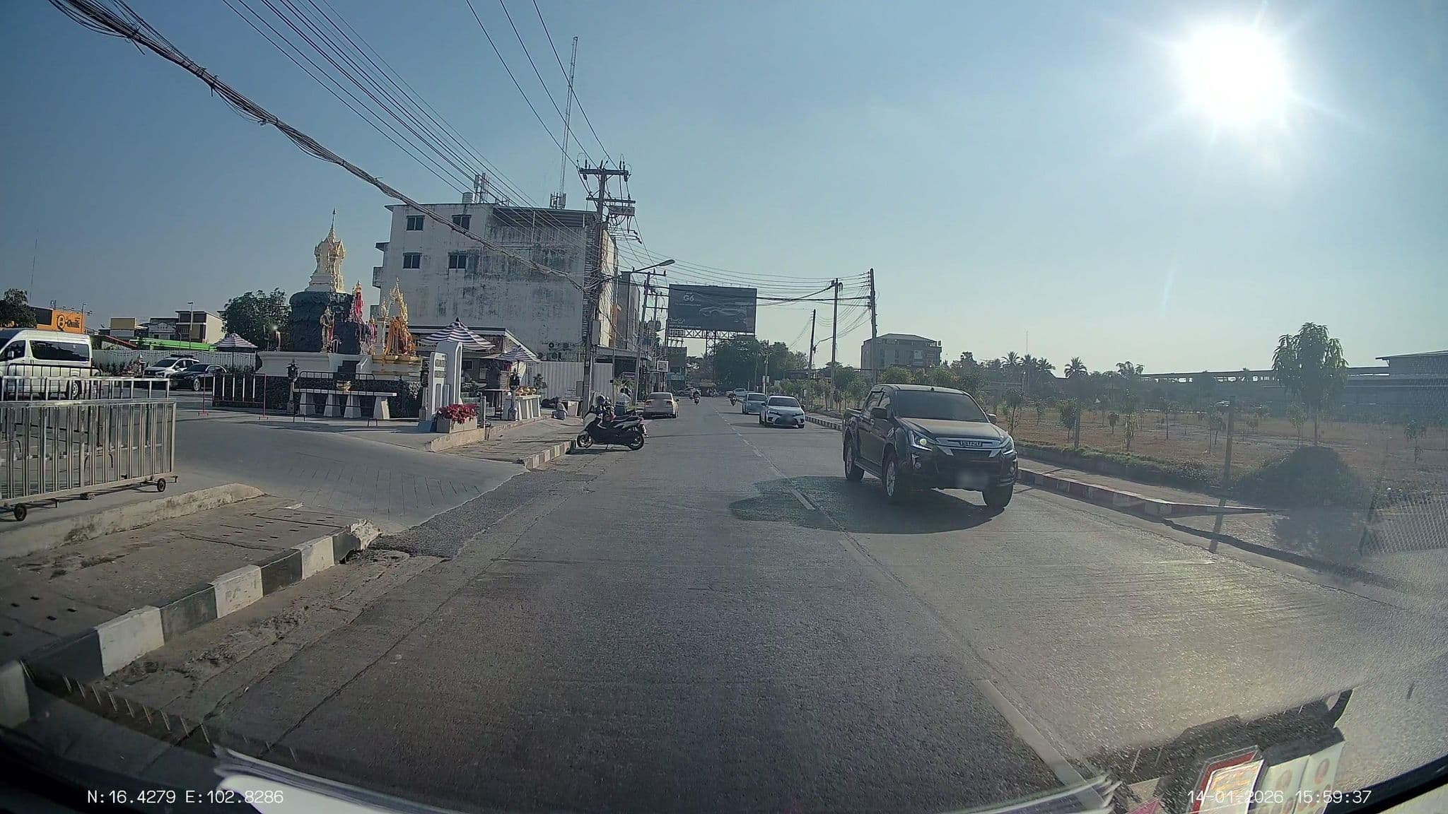 Street view near Glacier Hotel, Khon Kaen — © ThailandCambodia (CC BY-SA · Mapillary)
