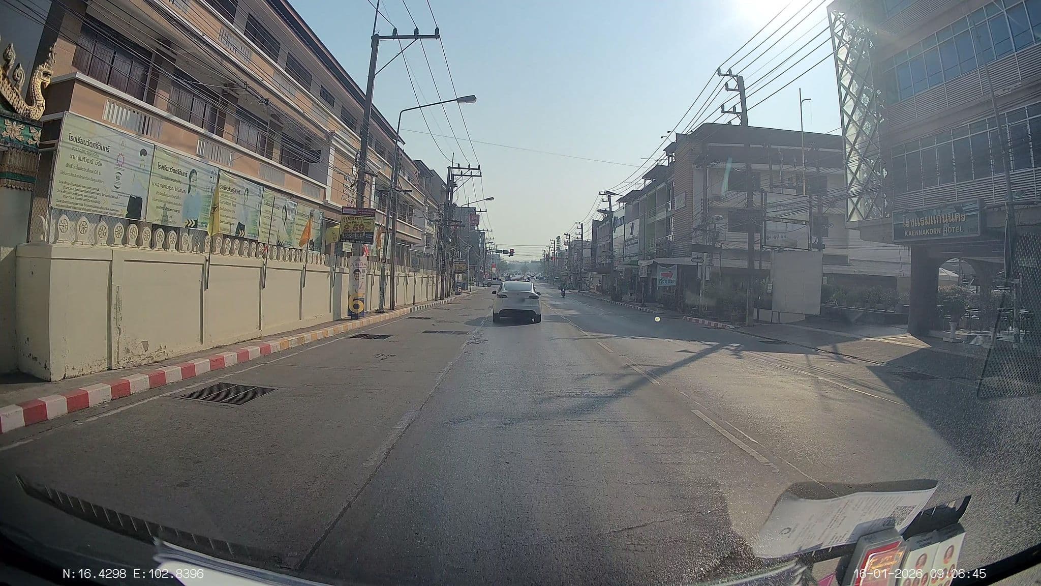 Street view near Kaennakorn Hotel, Khon Kaen — © ThailandCambodia (CC BY-SA · Mapillary)