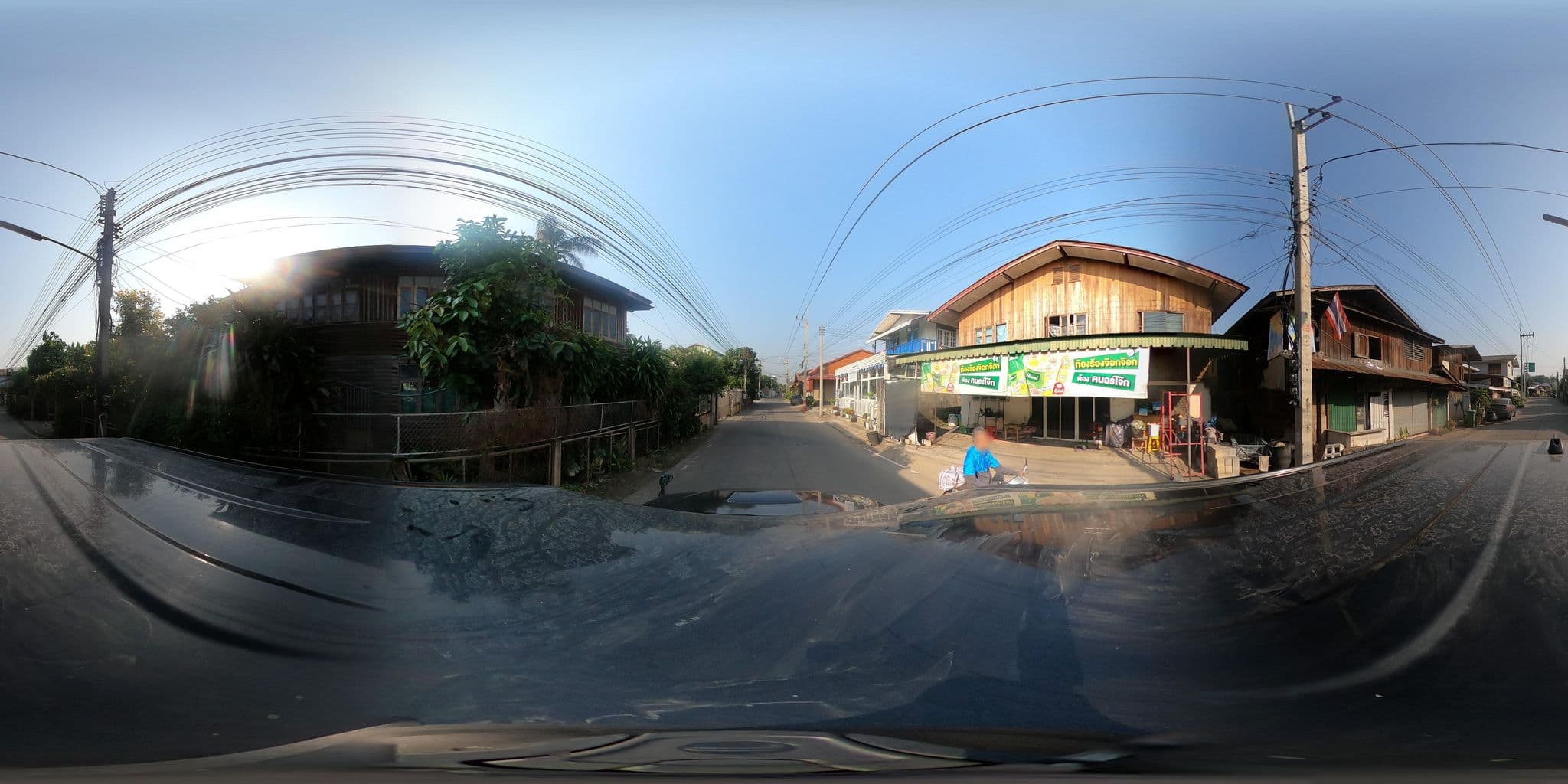 Street view near Nirvanan House, Nan