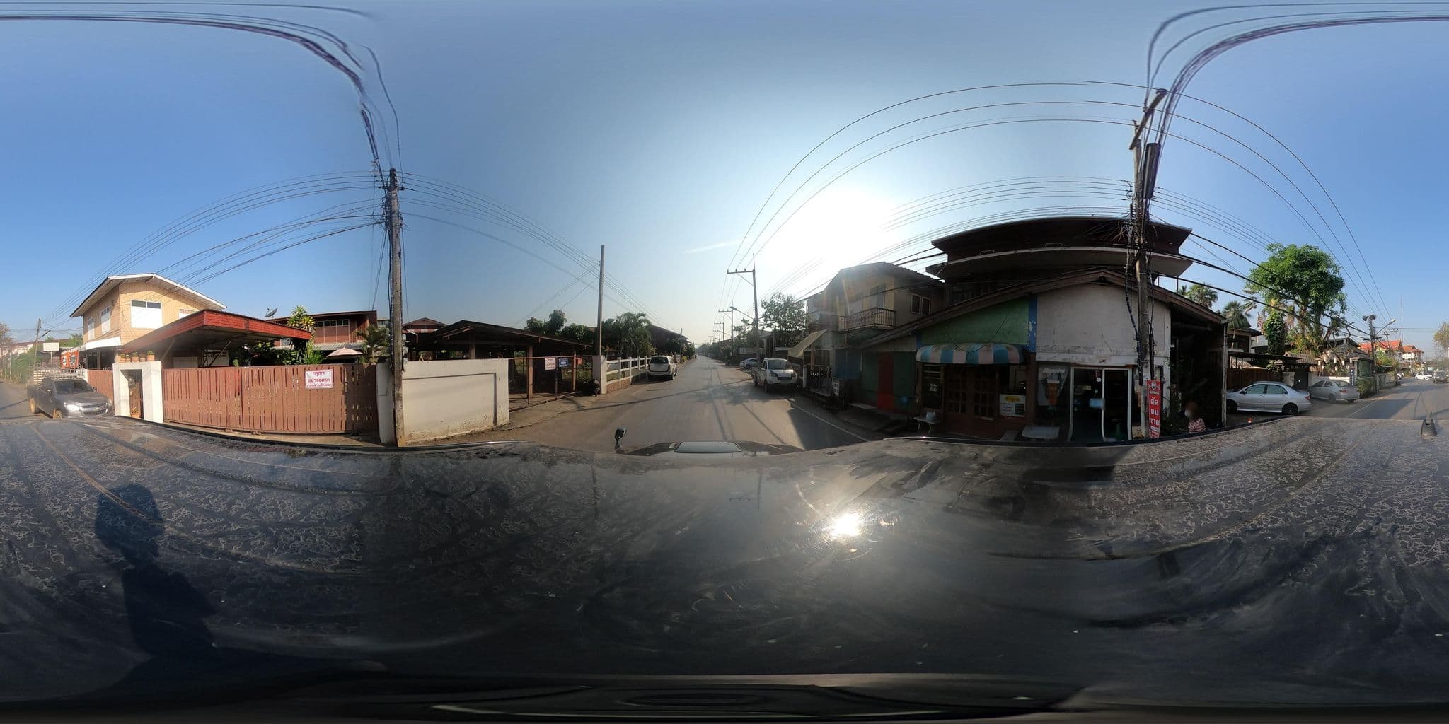 Street view near Villa Mahaphrom Hotel, Nan
