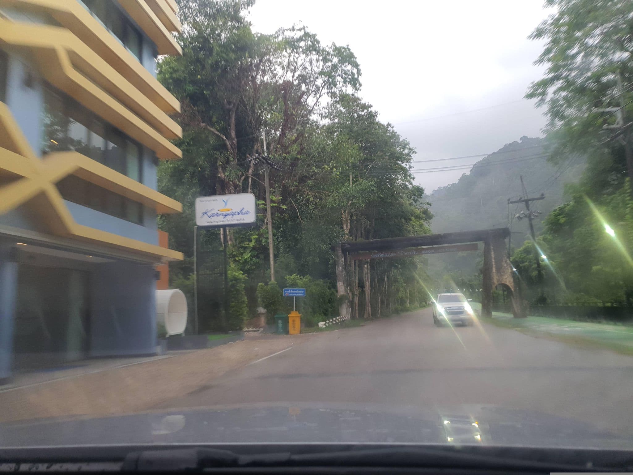 Street view near The Crest Hotel, Ranong
