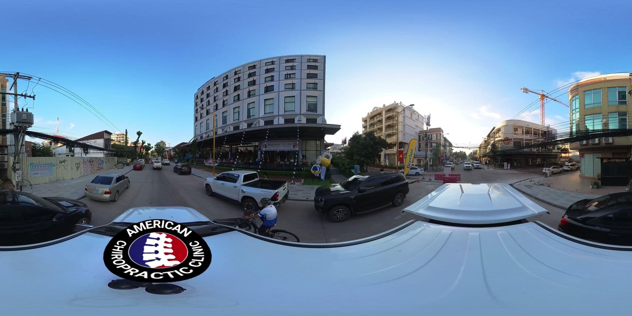 Street view near DoubleTree by Hilton Vientiane, Si Chiang Mai — © DrLogan (CC BY-SA · Mapillary)