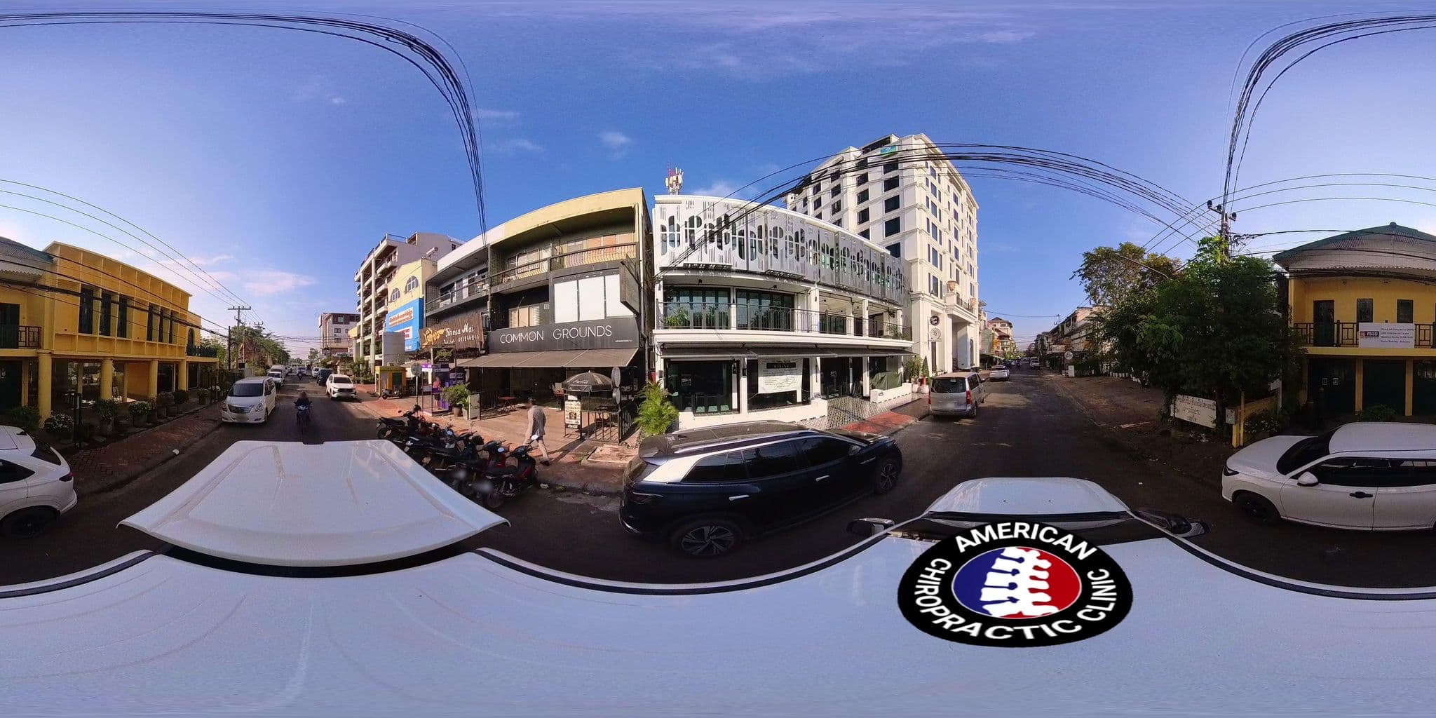 Street view near Lao Orchid Hotel ໂຮງແຮມລາວອໍຄິດ, Si Chiang Mai — © DrLogan (CC BY-SA · Mapillary)