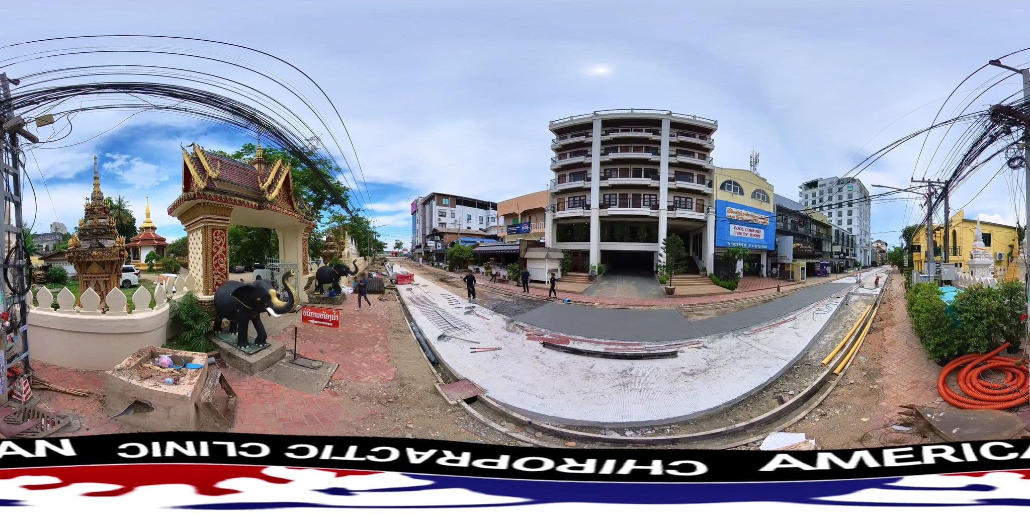 Street view near Blue Home Hotel, Si Chiang Mai — © DrLogan (CC BY-SA · Mapillary)