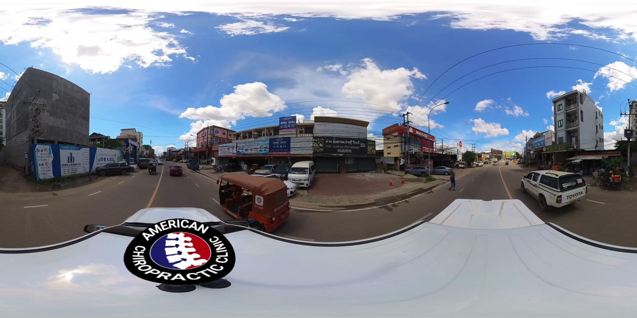 Street view near Yunnan Grand Impression Hotel, Vientiane, Si Chiang Mai — © DrLogan (CC BY-SA · Mapillary)