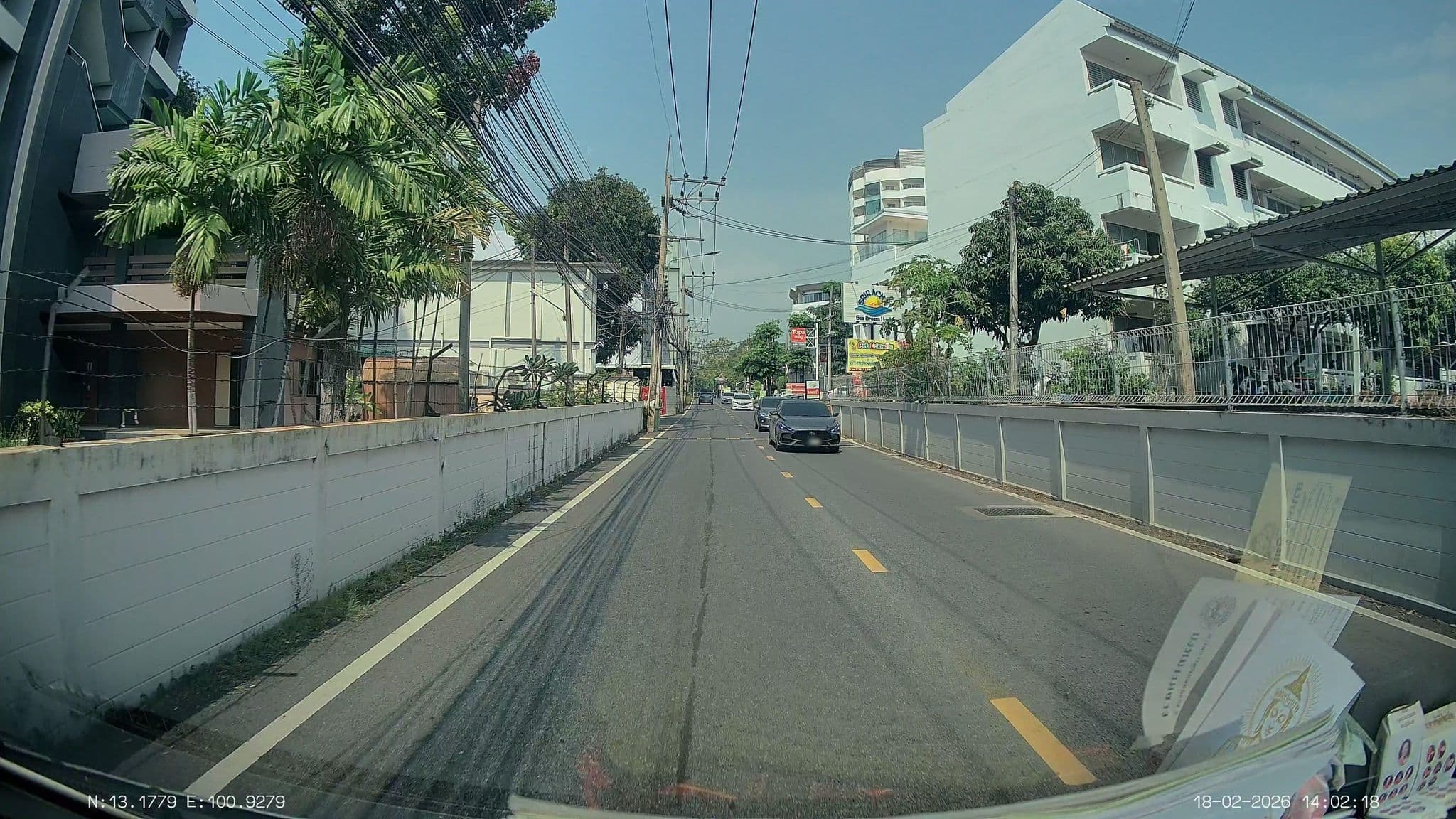 Street view near Karin hotel Service apartment - SHA Extra Plus, Si Racha — © ThailandCambodia (CC BY-SA · Mapillary)