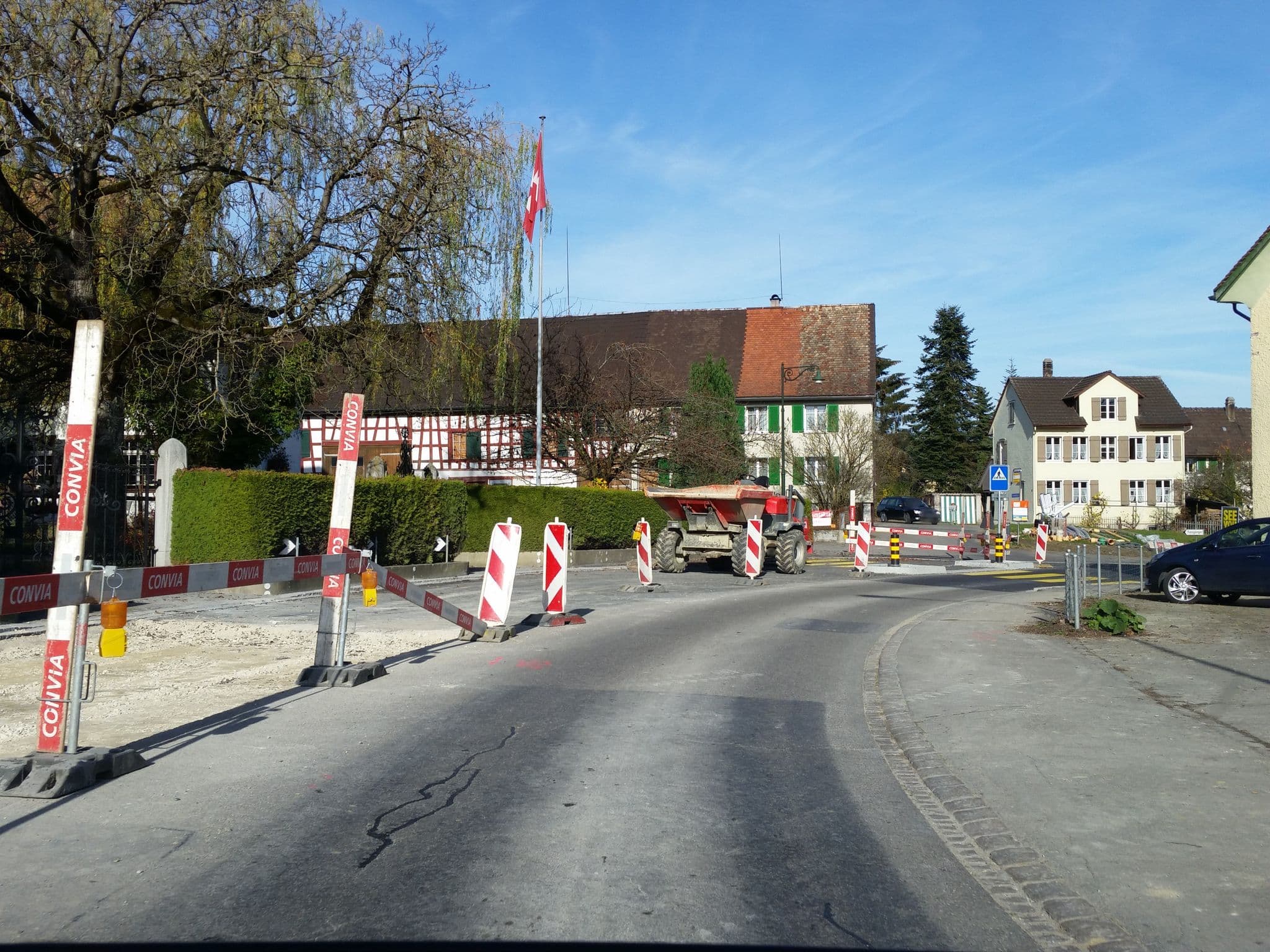 Street view near Ferienhaus Schlössli Herrenhof, Langrickenbach — © himmelbuerger (CC BY-SA · Mapillary)