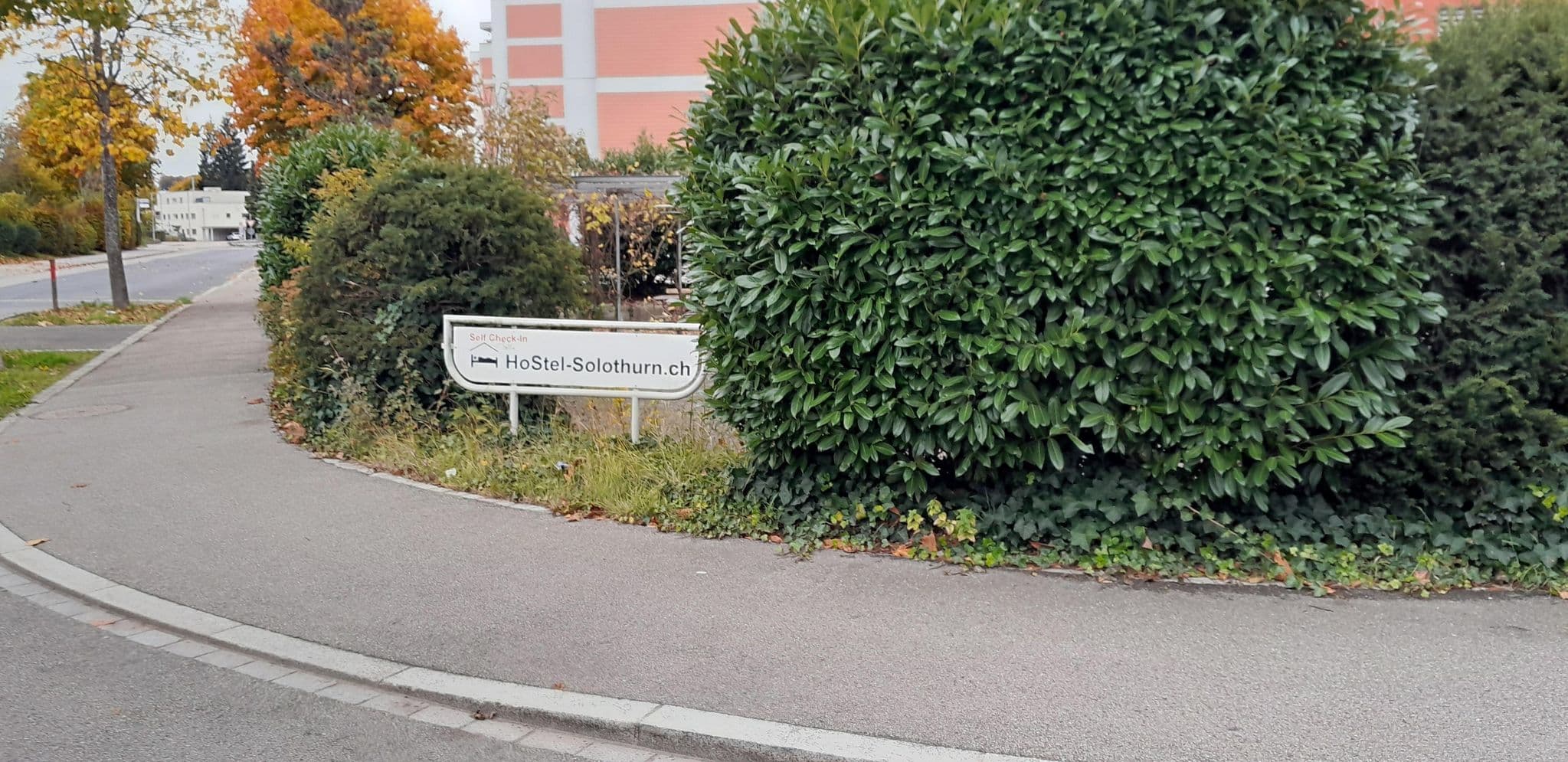 Street view near HoStel Self Check-In, Zuchwil — © gp5mutz (CC BY-SA · Mapillary)