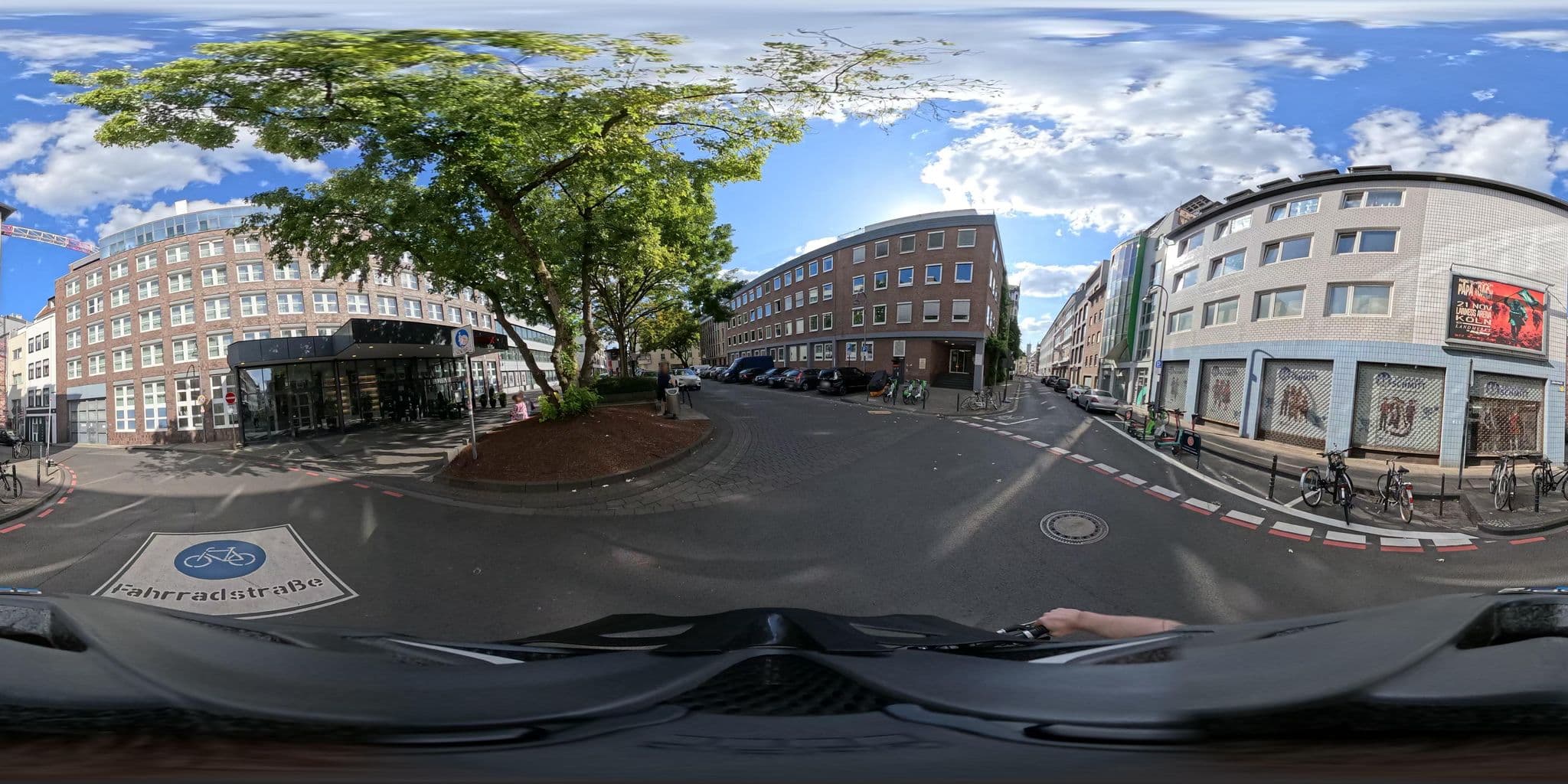 Street view near Köln Marriott Hotel, Altstadt Nord — © popball (CC BY-SA · Mapillary)