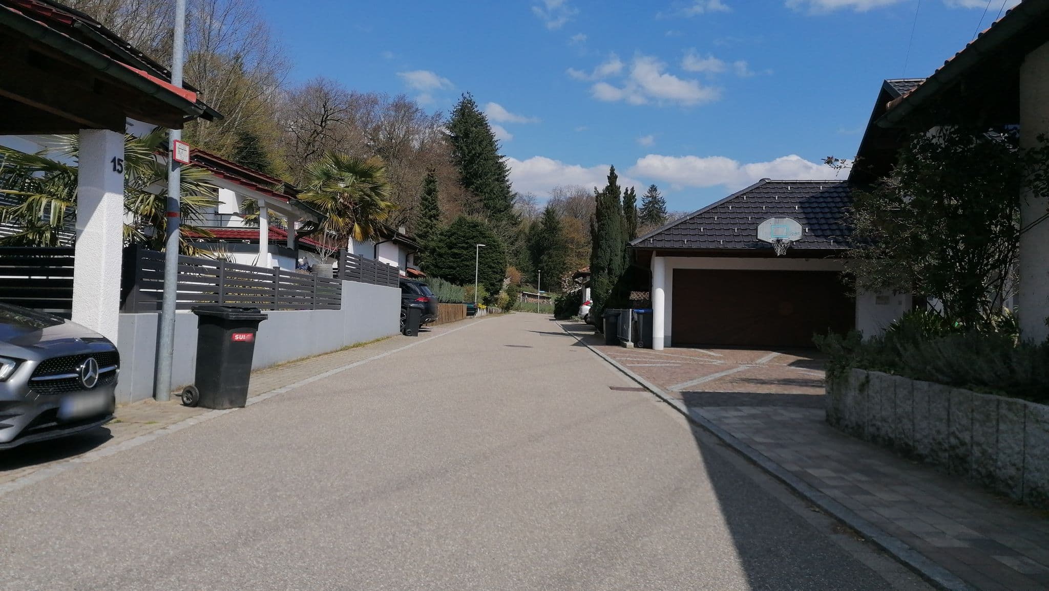 Street view near Gästehaus Palme, Bad Säckingen — © hochrheinbiker (CC BY-SA · Mapillary)