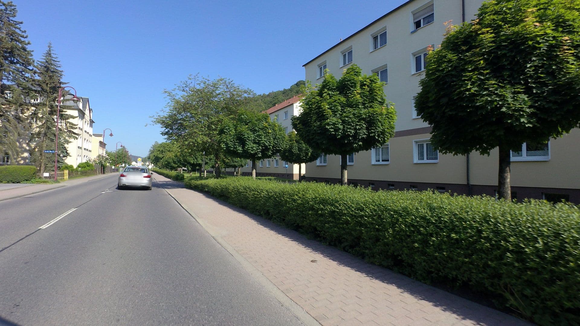 Street view near Hotel Garni Elbgarten, Bad Schandau — © moenk (CC BY-SA · Mapillary)