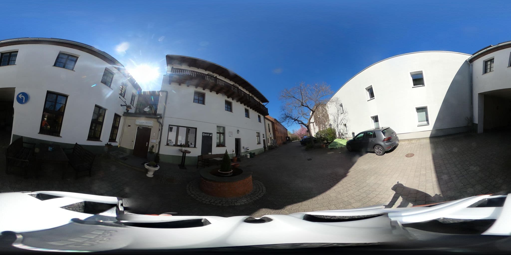 Street view near "Hotel zum Schwan" in Beeskow, Beeskow — © Oderradler (CC BY-SA · Mapillary)