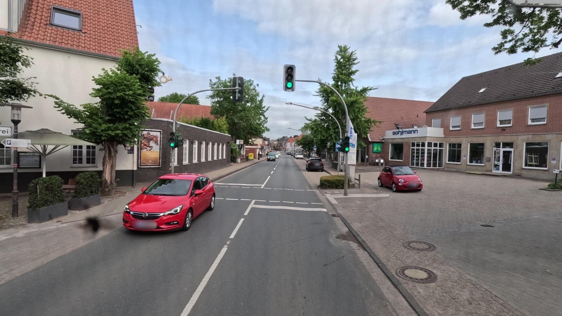Street view near Hotel zur Post, Birgte — © bct (CC BY-SA · Mapillary)
