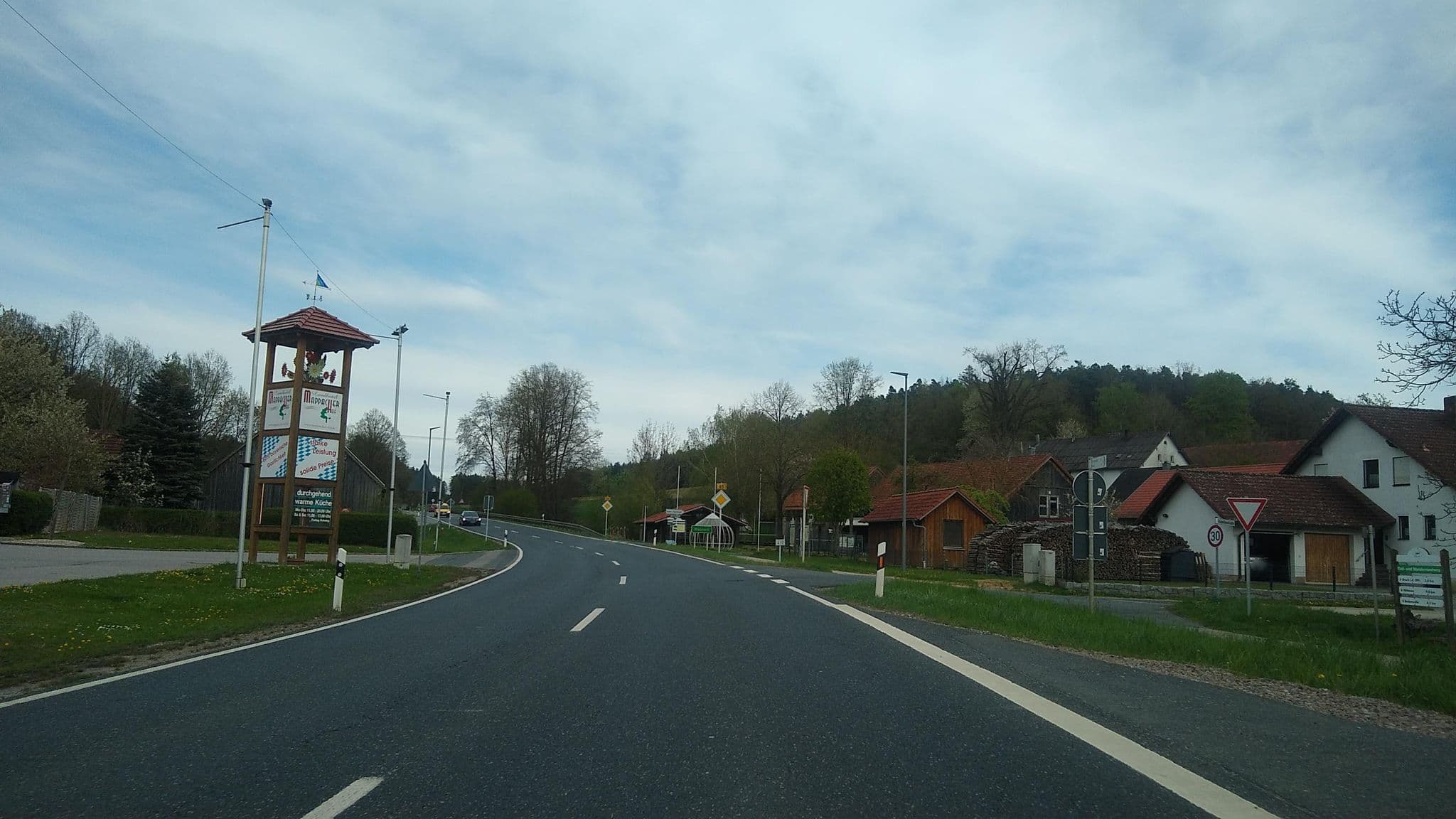 Street view near Landhotel Mappacher Hof, Bruck — © wegavision (CC BY-SA · Mapillary)