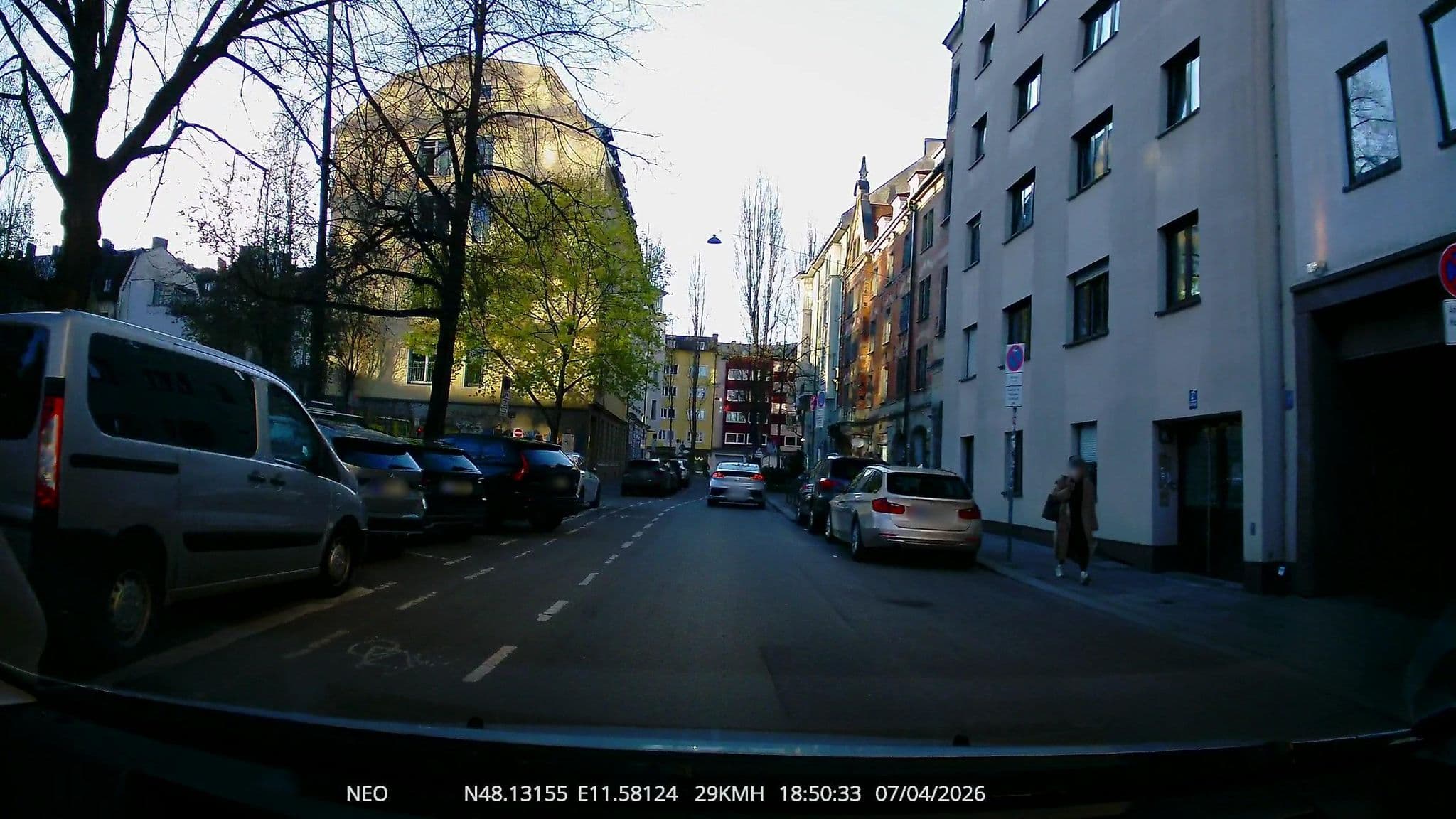 Street view near Hotel Admiral, Munich