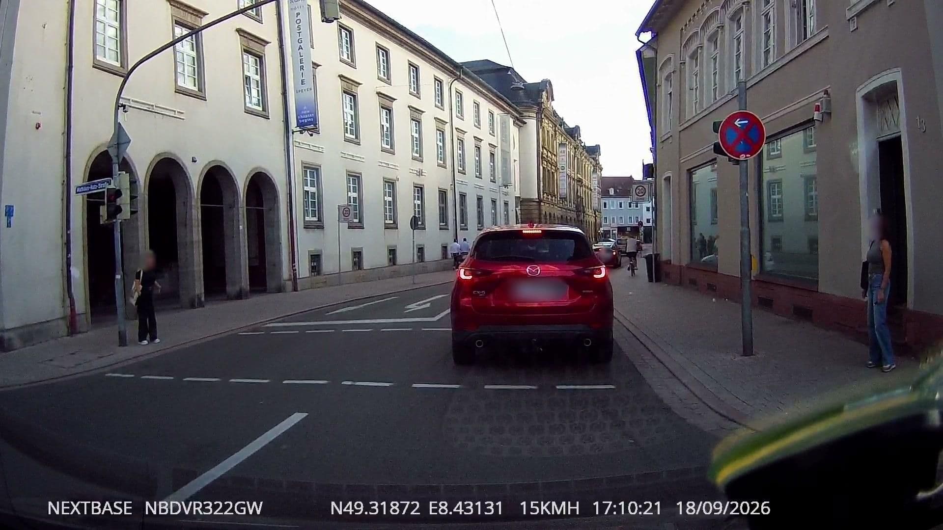Street view near Amedia Plaza Speyer, Trademark Collection by Wyndham, Speyer — © derlipper (CC BY-SA · Mapillary)