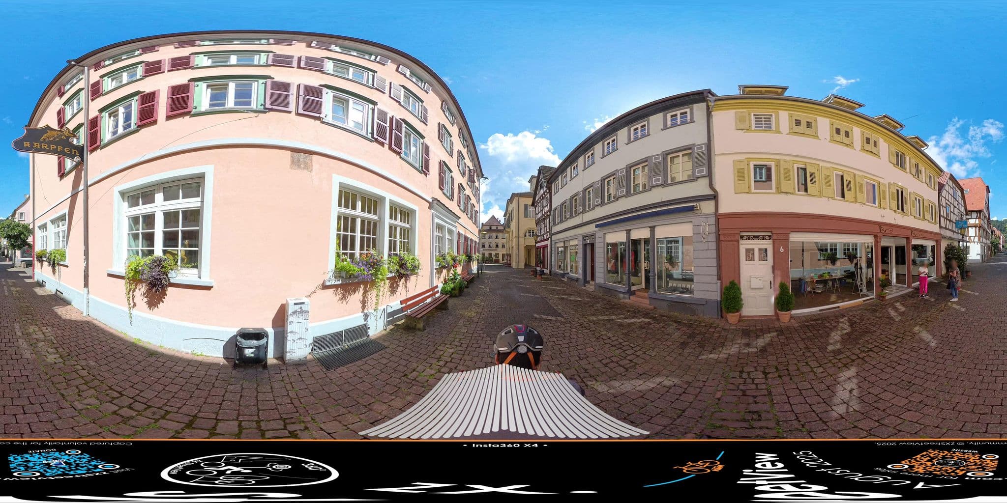 Street view near Hotel Zum Karpfen mit Restaurant und Sommerterrasse, Eberbach — © ZXStreetview (CC BY-SA · Mapillary)