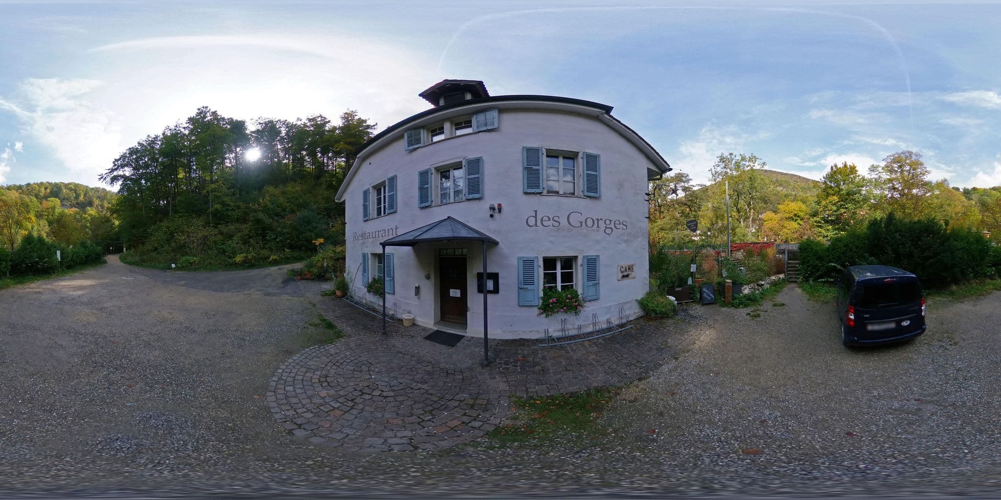 Street view near Restaurant des Gorges, Evilard — © AllWays360 (CC BY-SA · Mapillary)