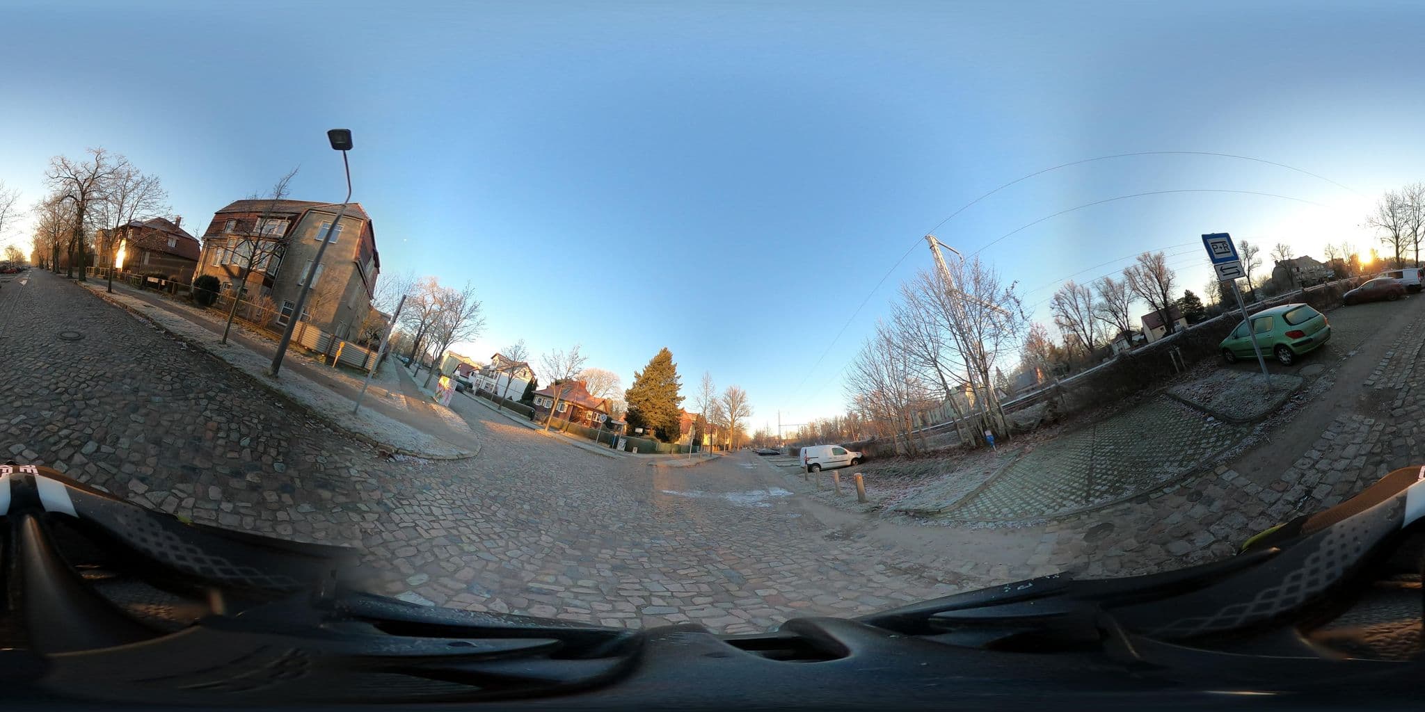 Street view near Pension Heyden, Eichwalde — © stefanhrt (CC BY-SA · Mapillary)