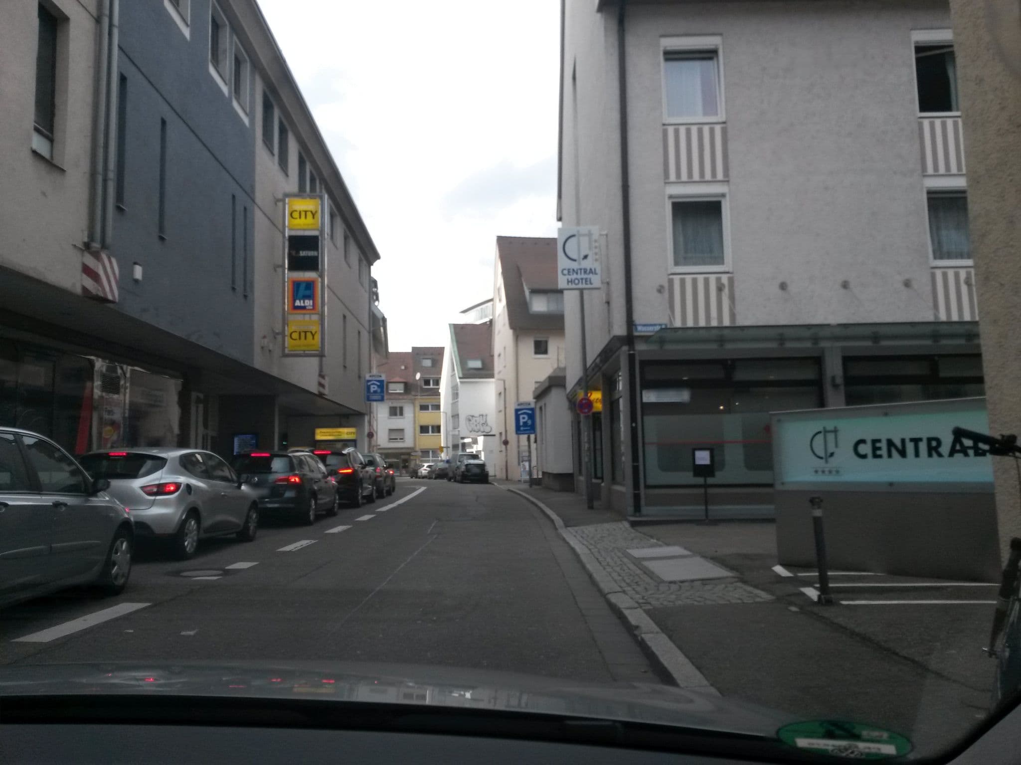 Street view near Central Hotel Freiburg, Freiburg — © rausk (CC BY-SA · Mapillary)