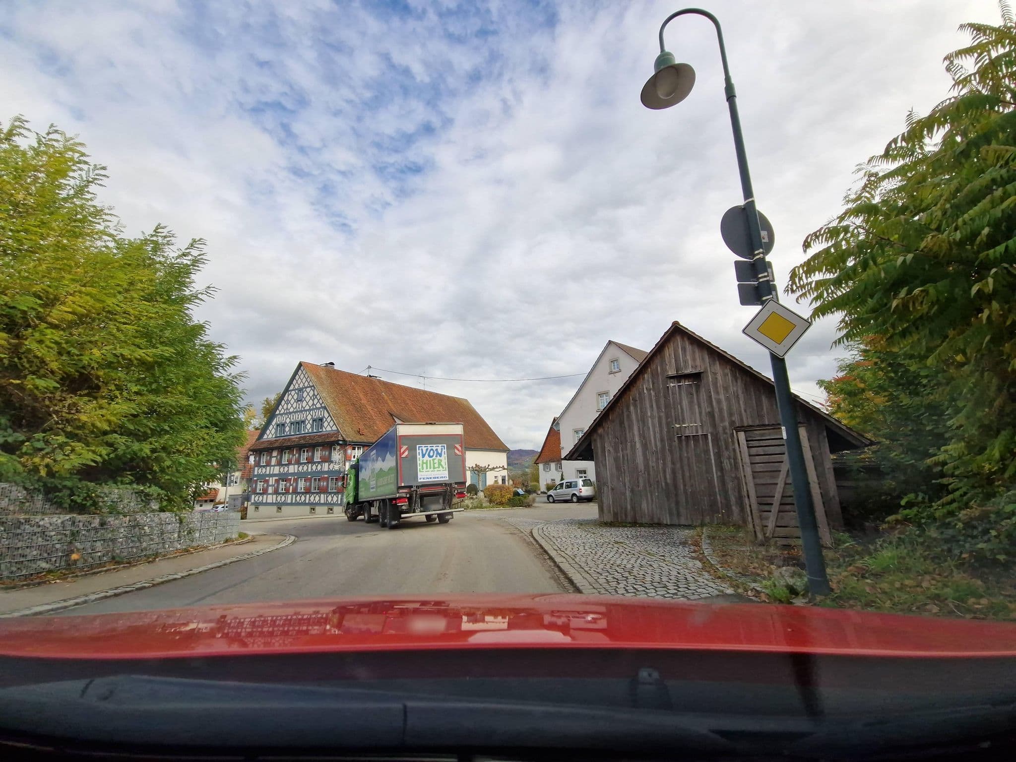Street view near Landgasthof Zum Adler - Familie Vögele - Hotel & Restaurant, Frickingen — © mcliquid (CC BY-SA · Mapillary)