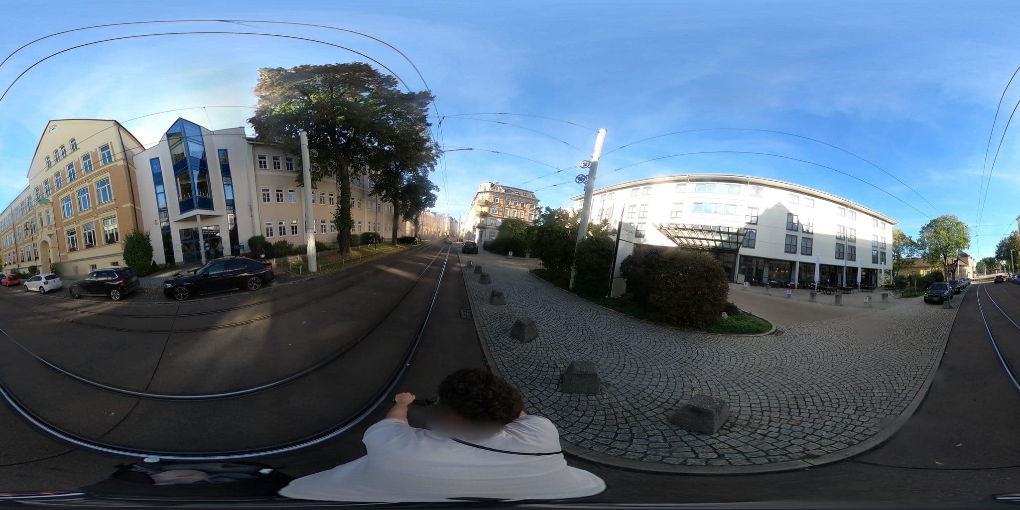 Street view near Mercure Hotel Gera, Untermhaus — © Planungsgesellschaft_RV-K (CC BY-SA · Mapillary)