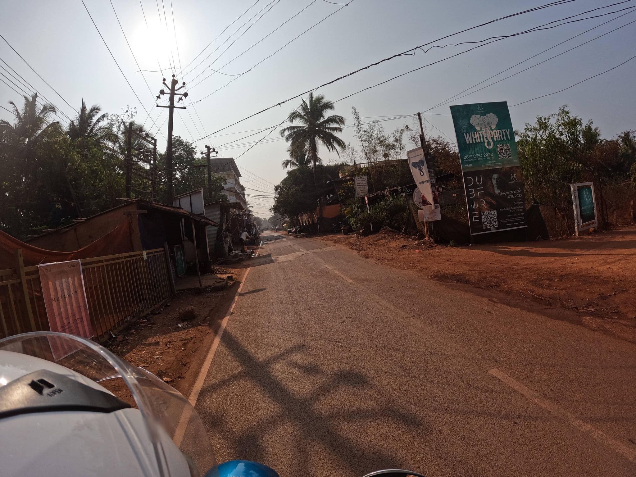 Street view near Papa Jolly Eco Resort - Near Morjim Beach, Mandrem — © lucomsky (CC BY-SA · Mapillary)