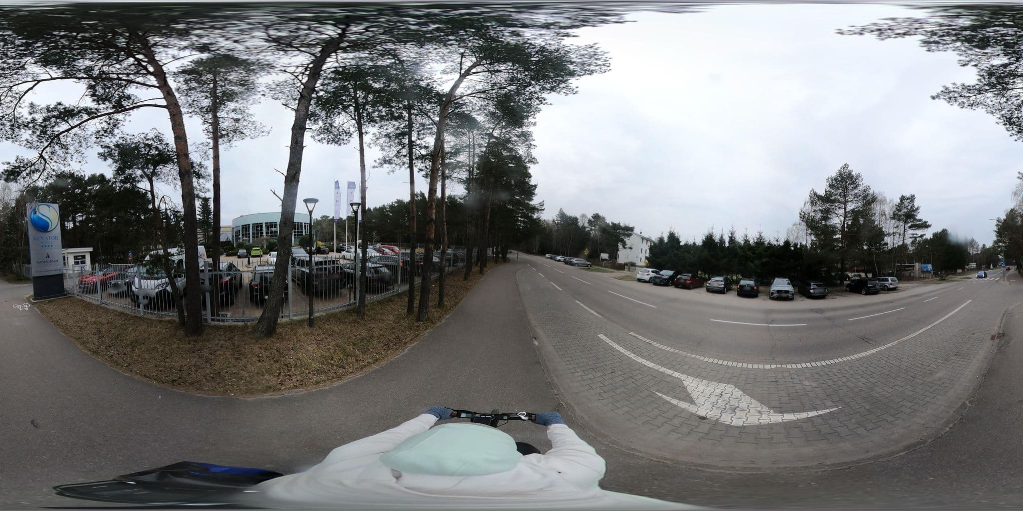 Street view near Hotel SENATOR, Grzybowo