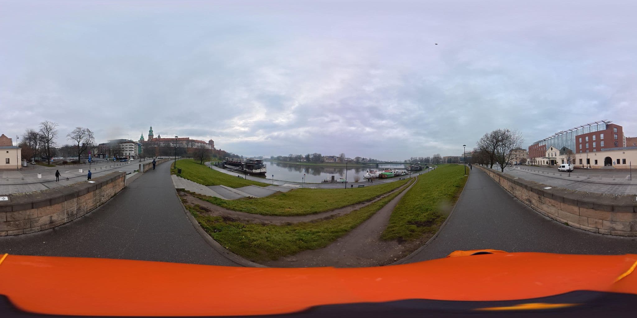 Street view near Sheraton Grand Krakow, Kraków — © awizonosz (CC BY-SA · Mapillary)