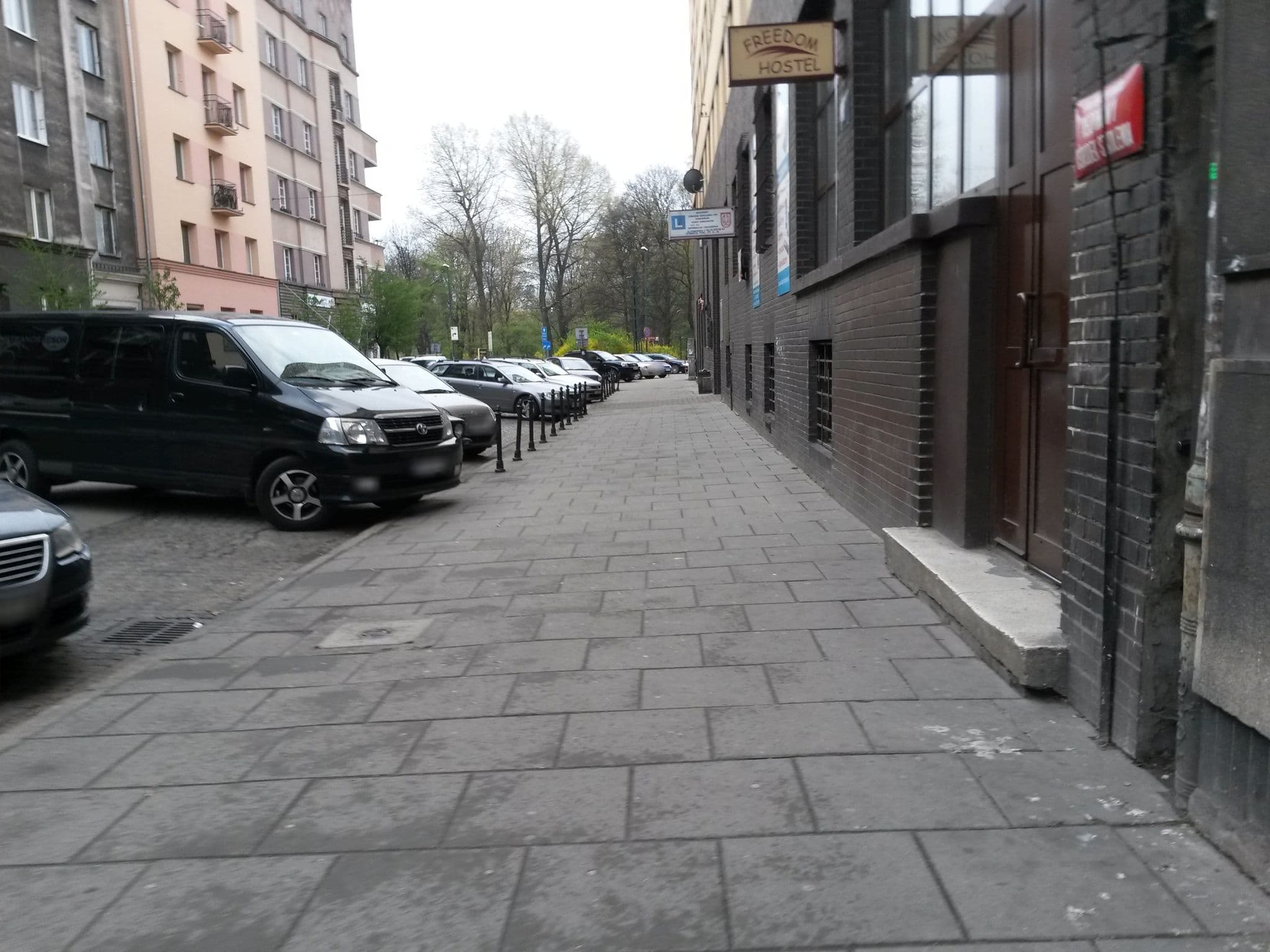 Street view near Freedom Hostel, Kraków — © agatefilm (CC BY-SA · Mapillary)