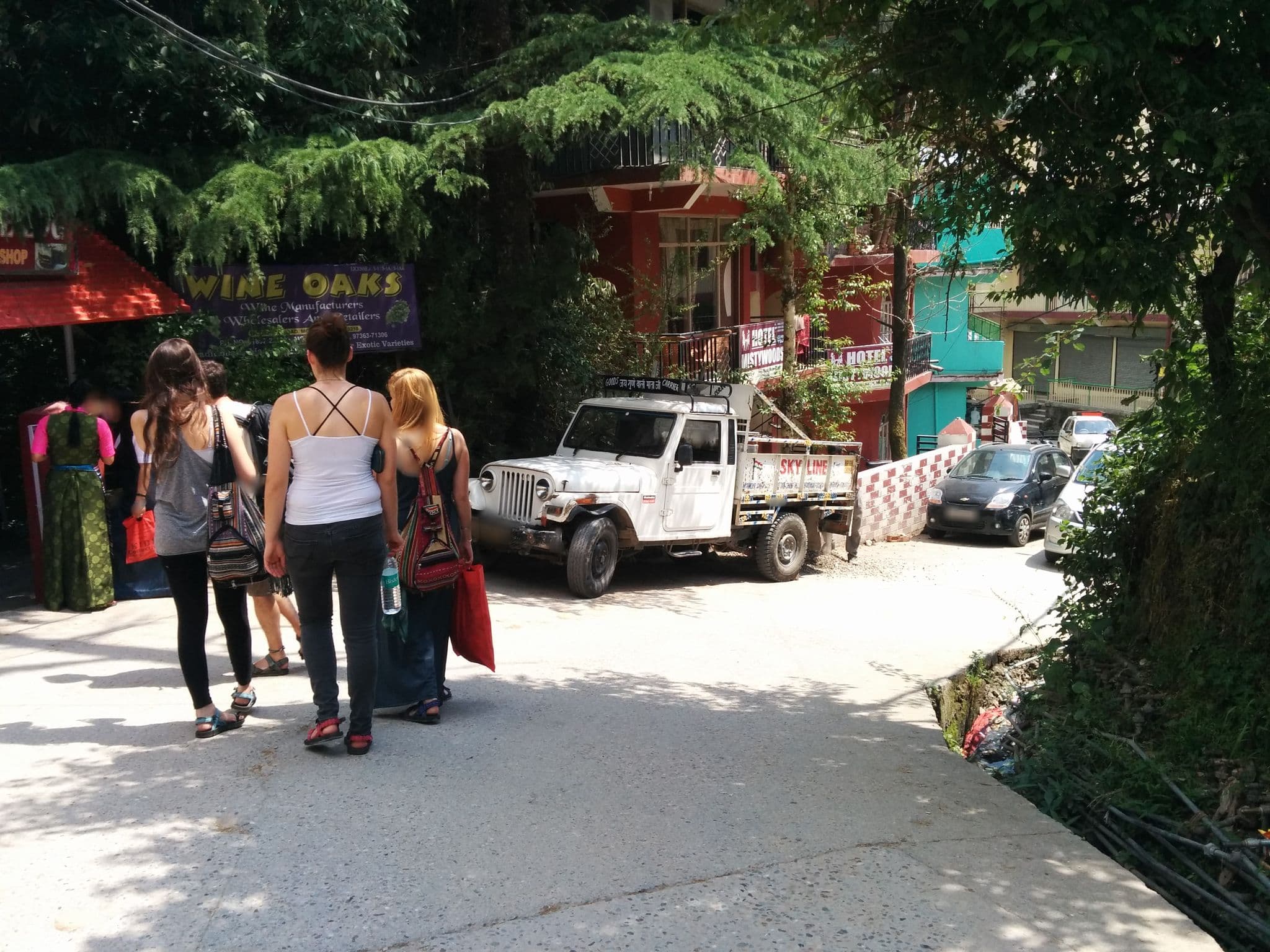 Street view near Himalayan paradise, Dharamsala