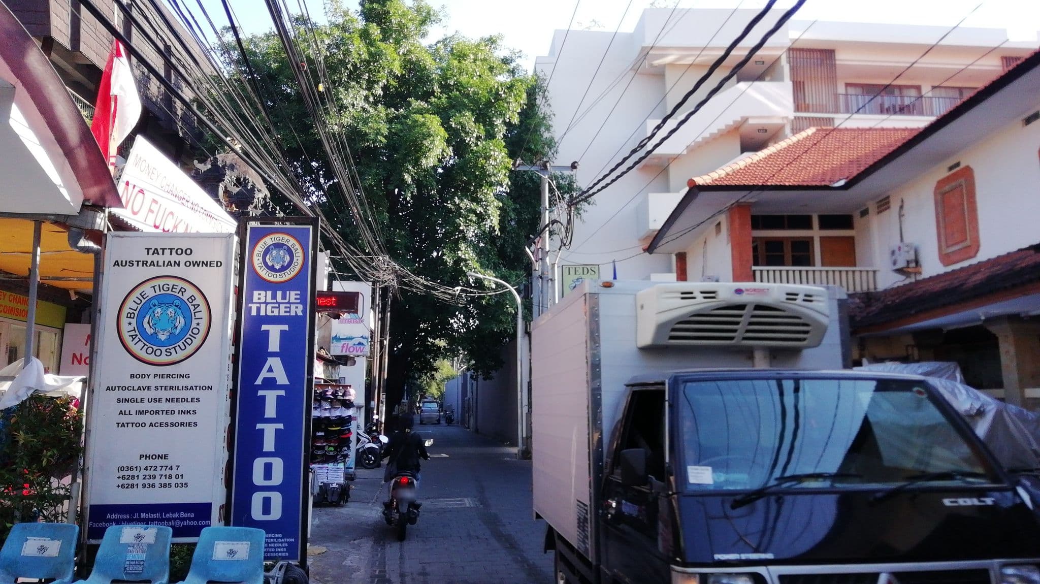 Street view near The Mahata Legian, Legian