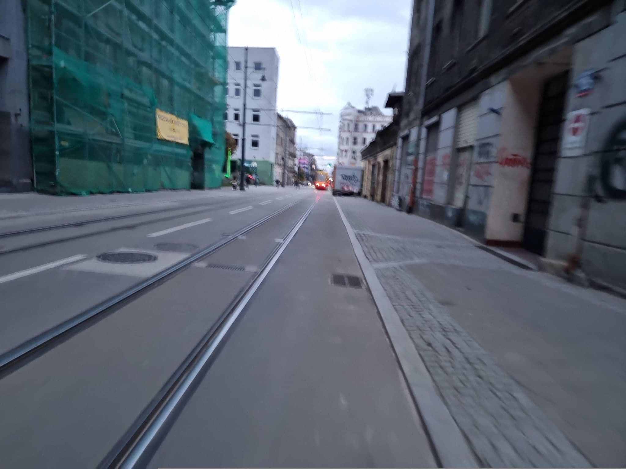 Street view near Fabryczna Centrum Rooms, Łódź