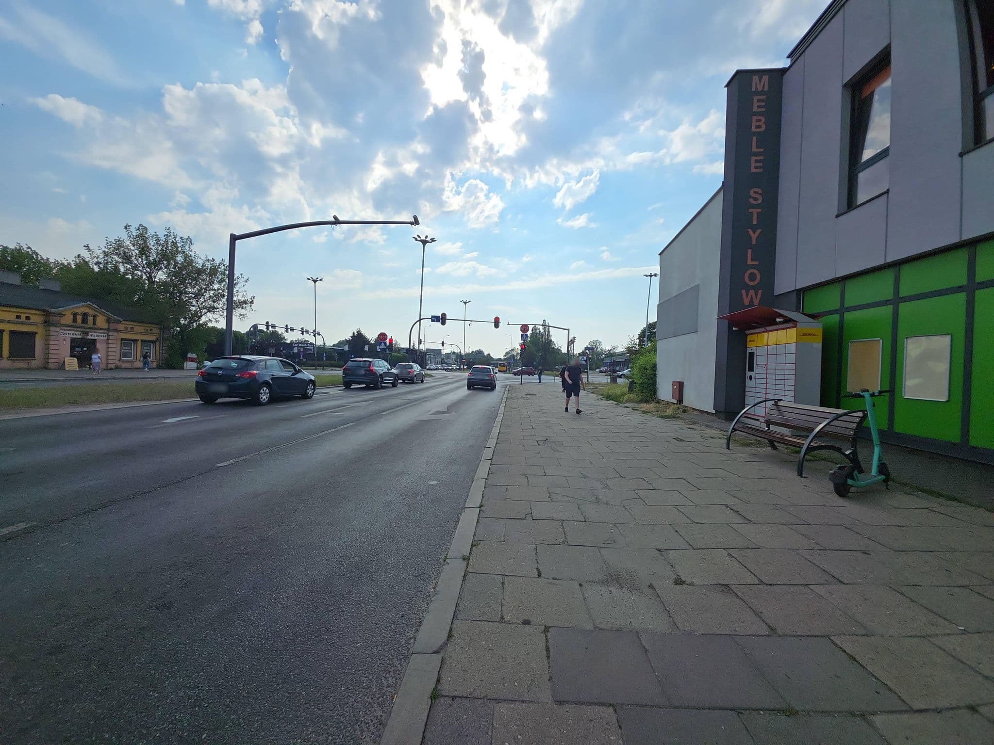 Street view near Hostel66 "Braterska", Łódź