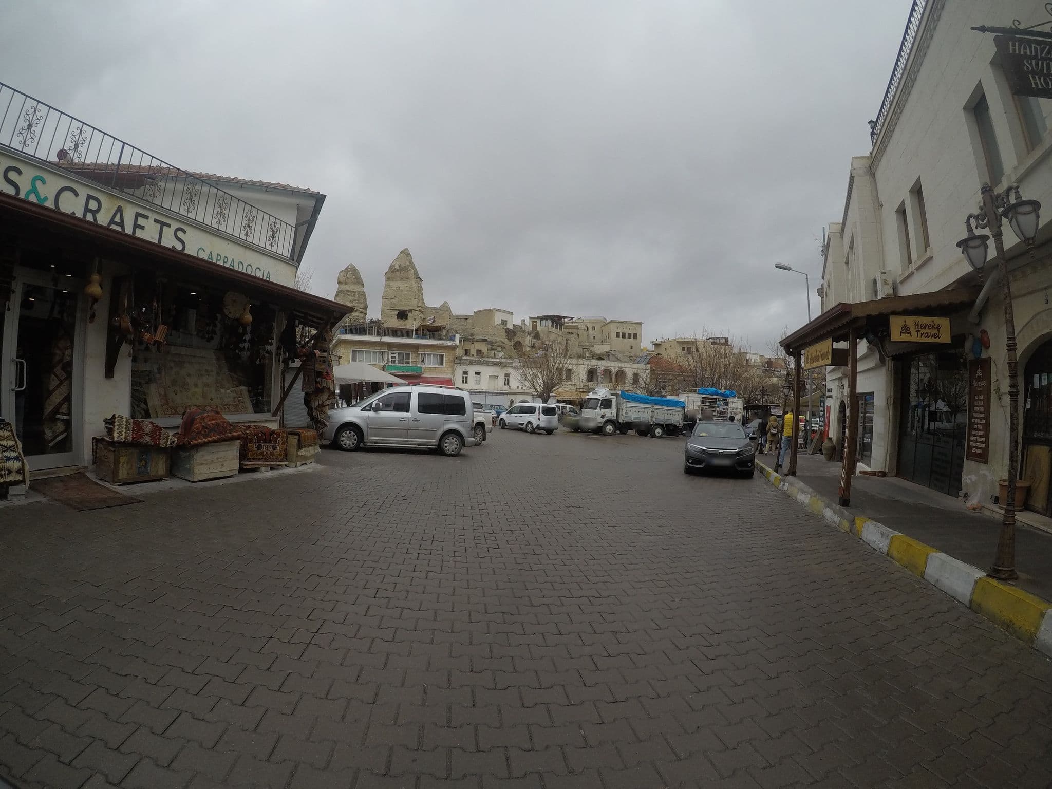 Street view near Osmanbey Cave House - Cappadocia Cave Hotel, Göreme