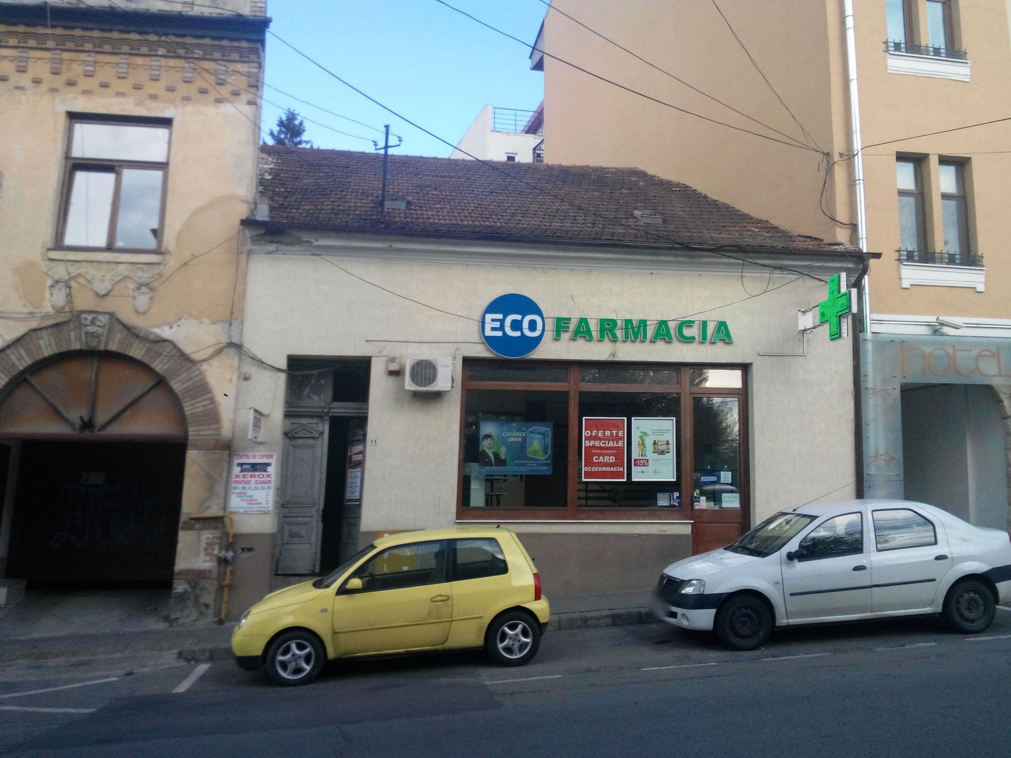 Street view near City Central Hostel, Cluj-Napoca