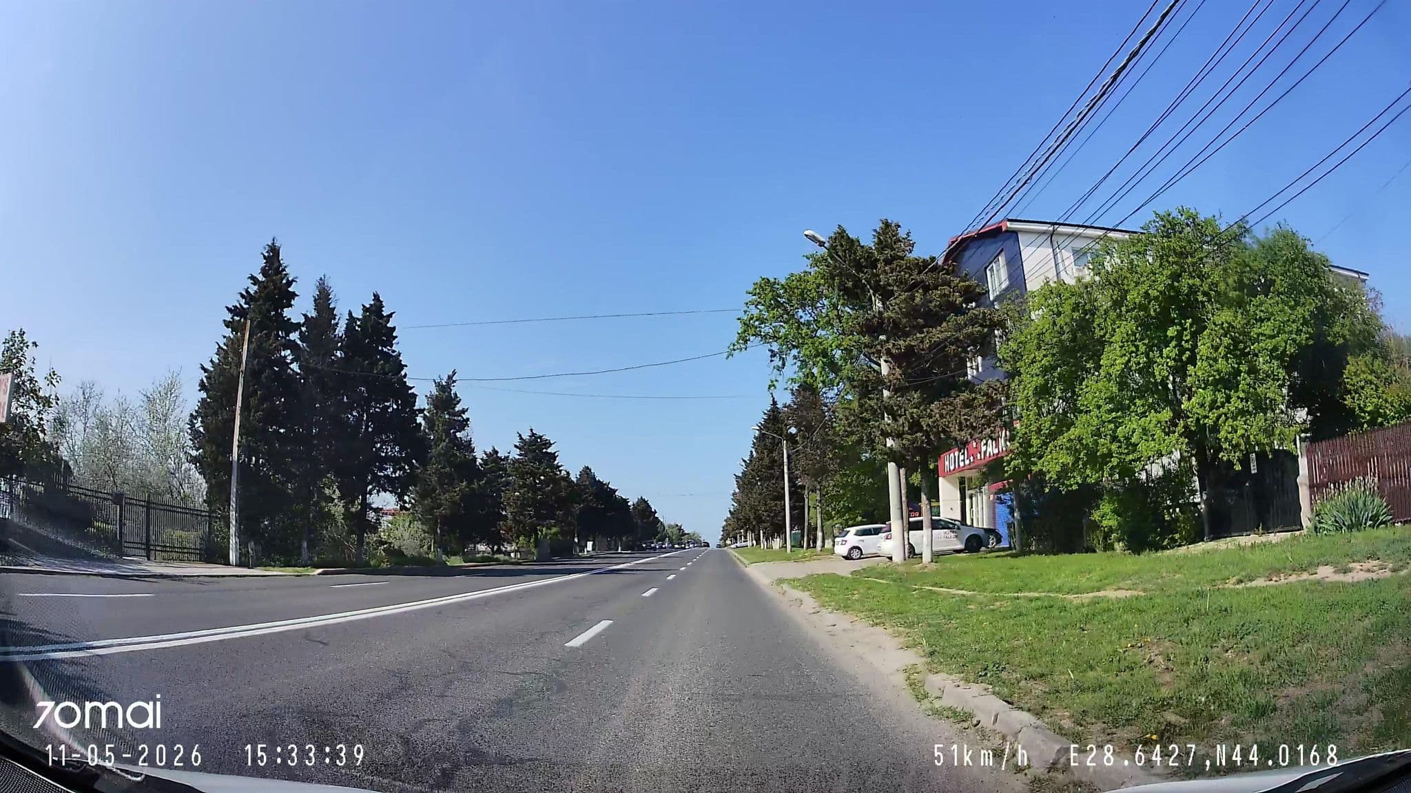 Street view near Hotel Falkor, Eforie Sud