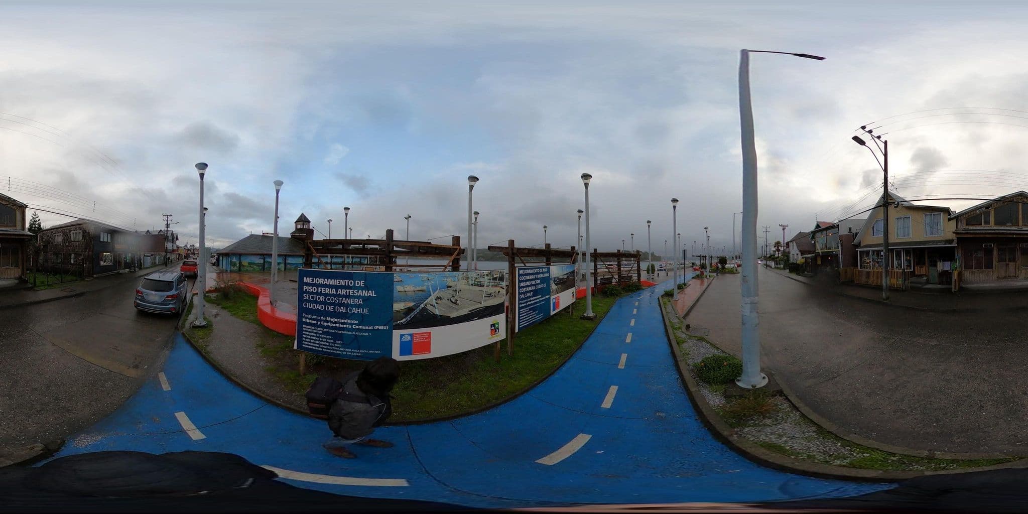 Street view near Hotel Isla Magica, Dalcahue — © ariellopez (CC BY-SA · Mapillary)