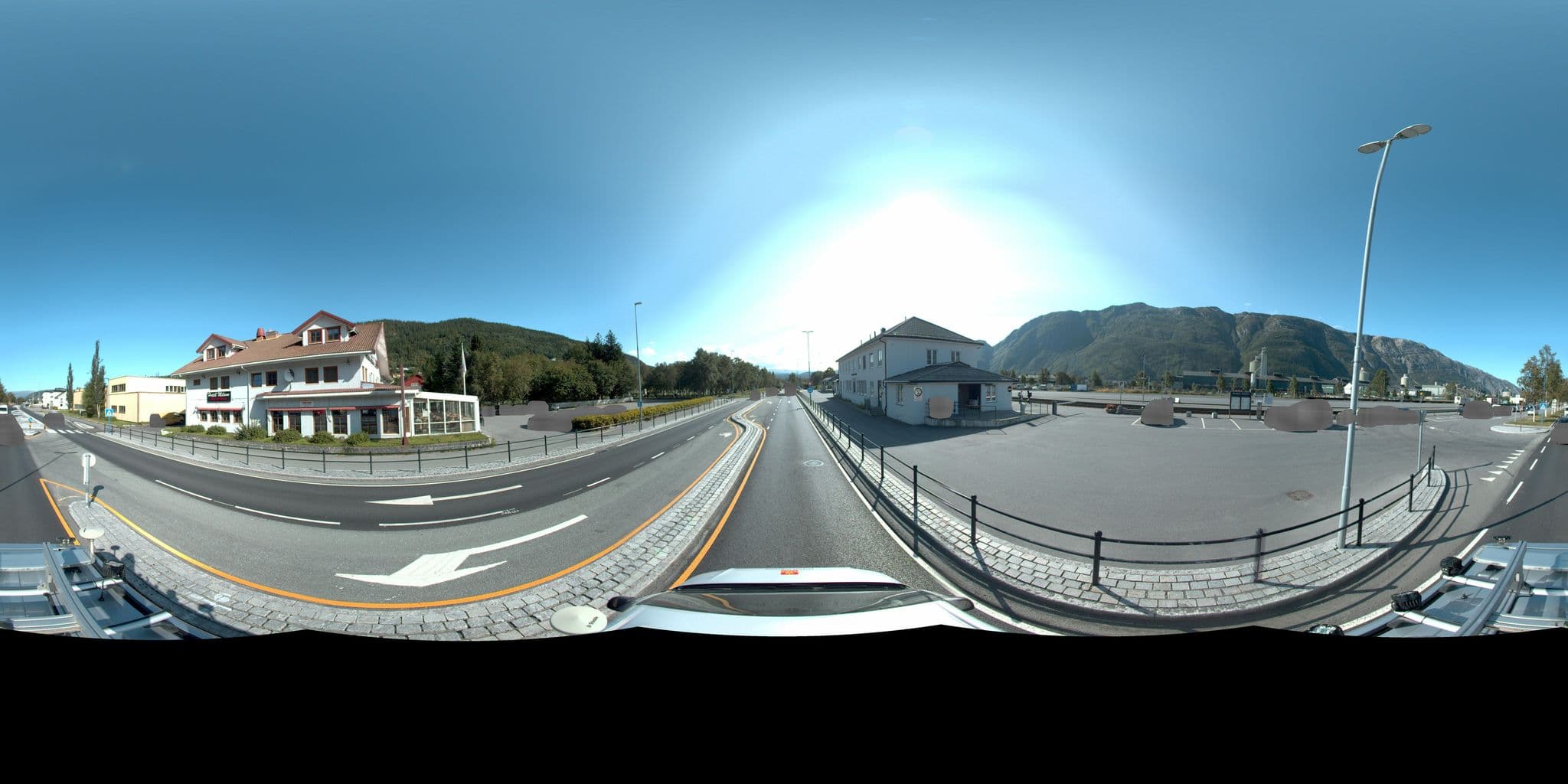 Street view near Hotell Milano, Mosjøen — © VegvesenITS (CC BY-SA · Mapillary)