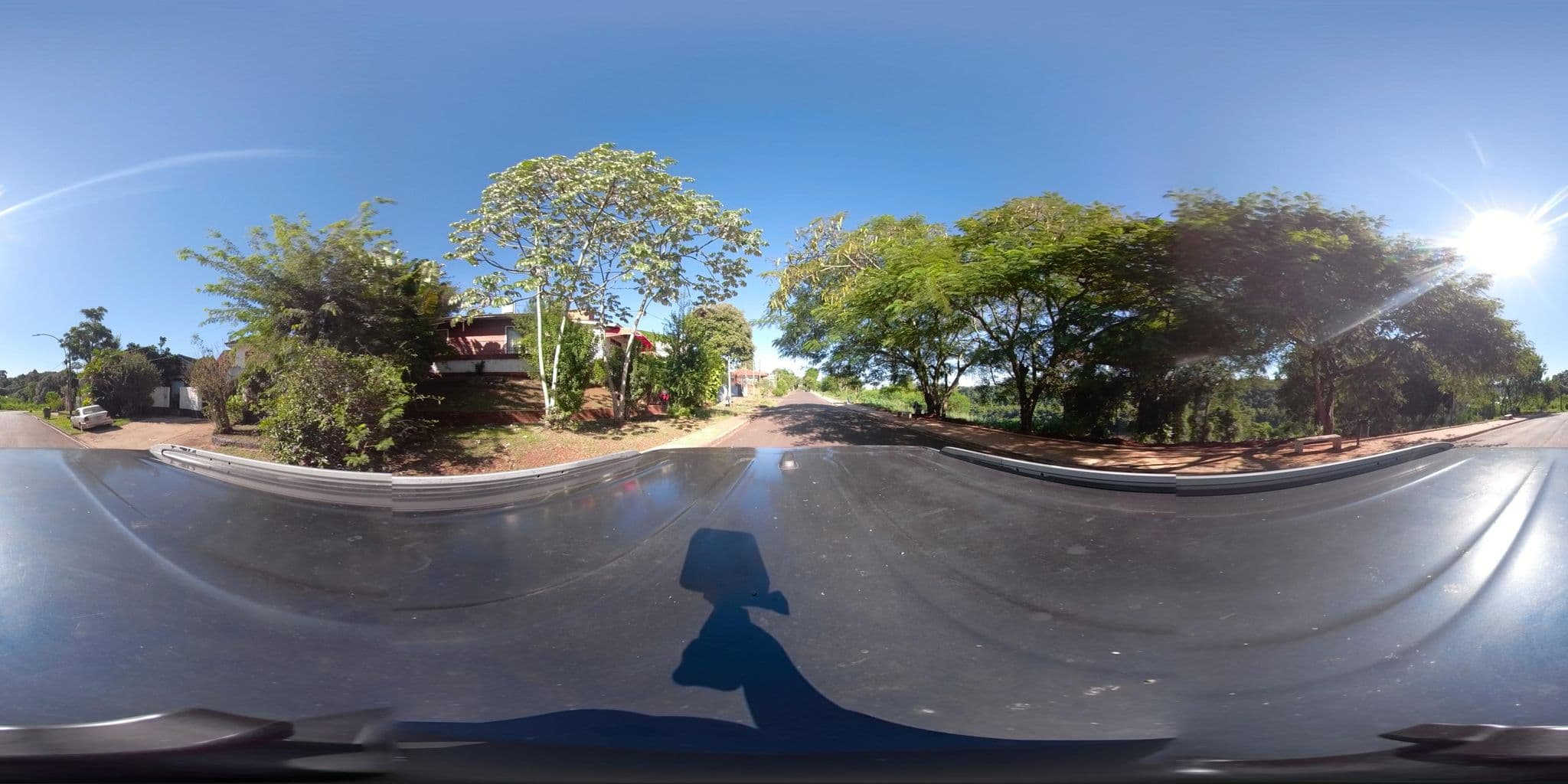 Street view near Butterfly Hostel, Puerto Iguazú — © coralfm (CC BY-SA · Mapillary)