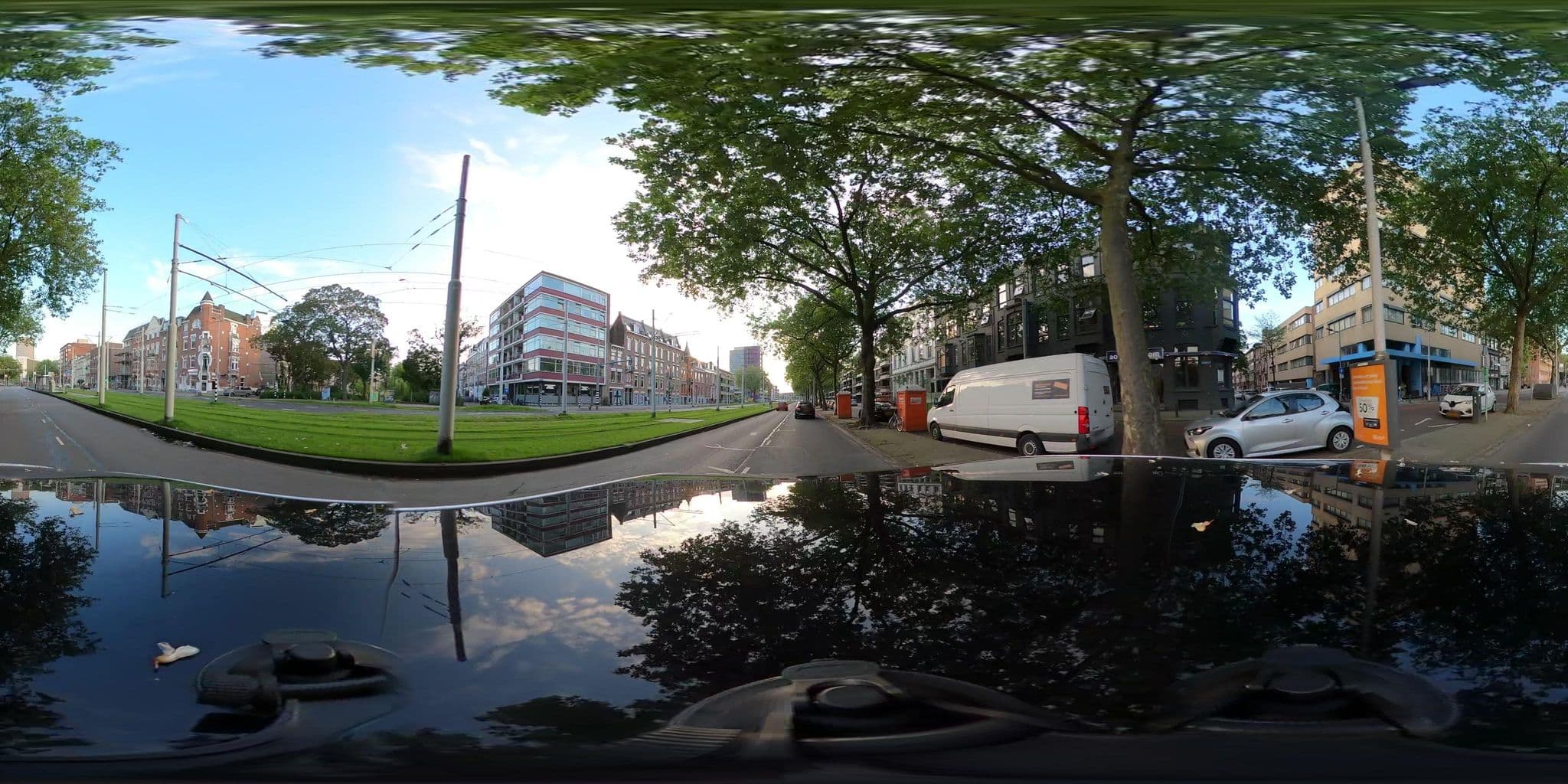 Street view near Hotel Rotterdam, Rotterdam — © tumblecow (CC BY-SA · Mapillary)