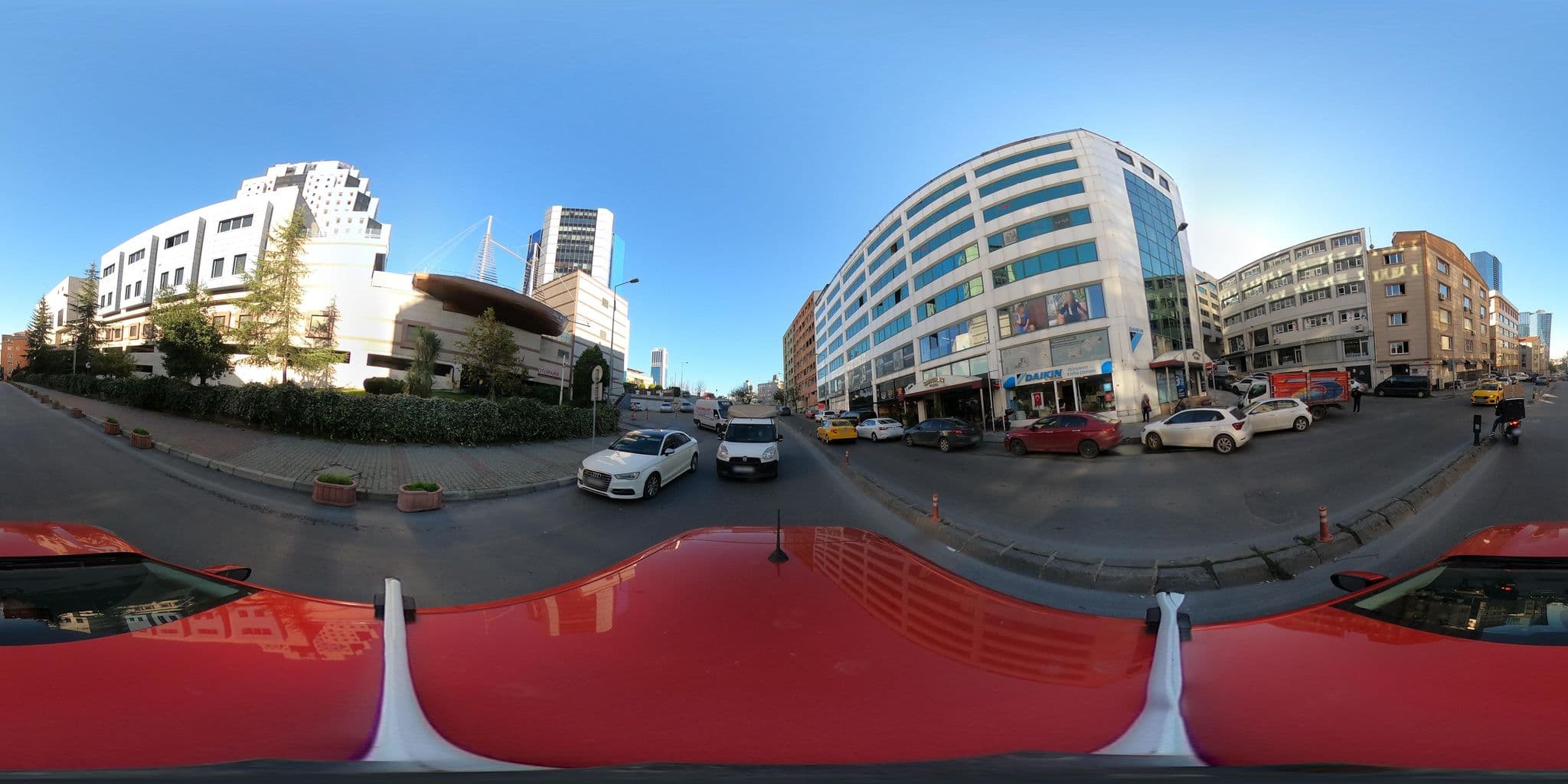 Street view near Grand Cevahir Hotel & Convention Center, Şişli — © ademturkmen (CC BY-SA · Mapillary)