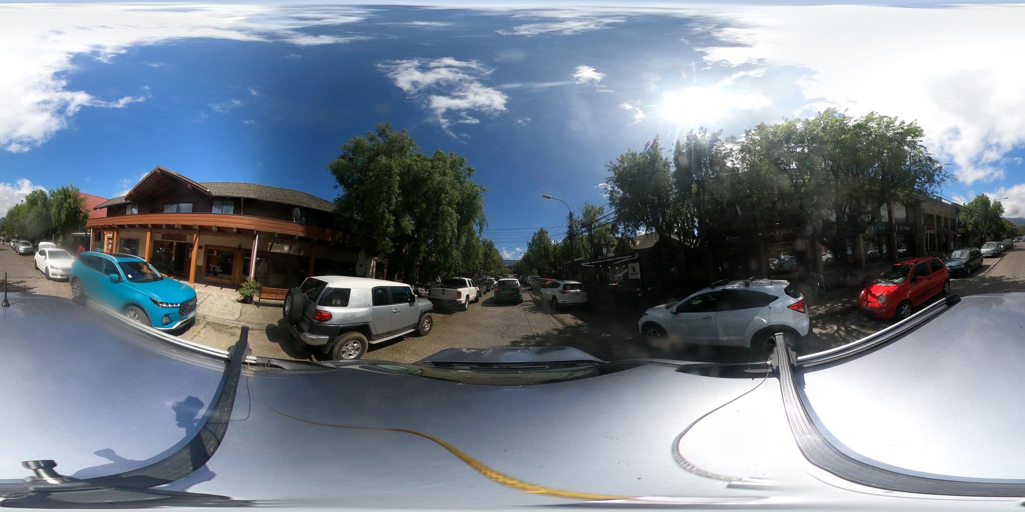 Street view near Hotel Oregon, Pucón