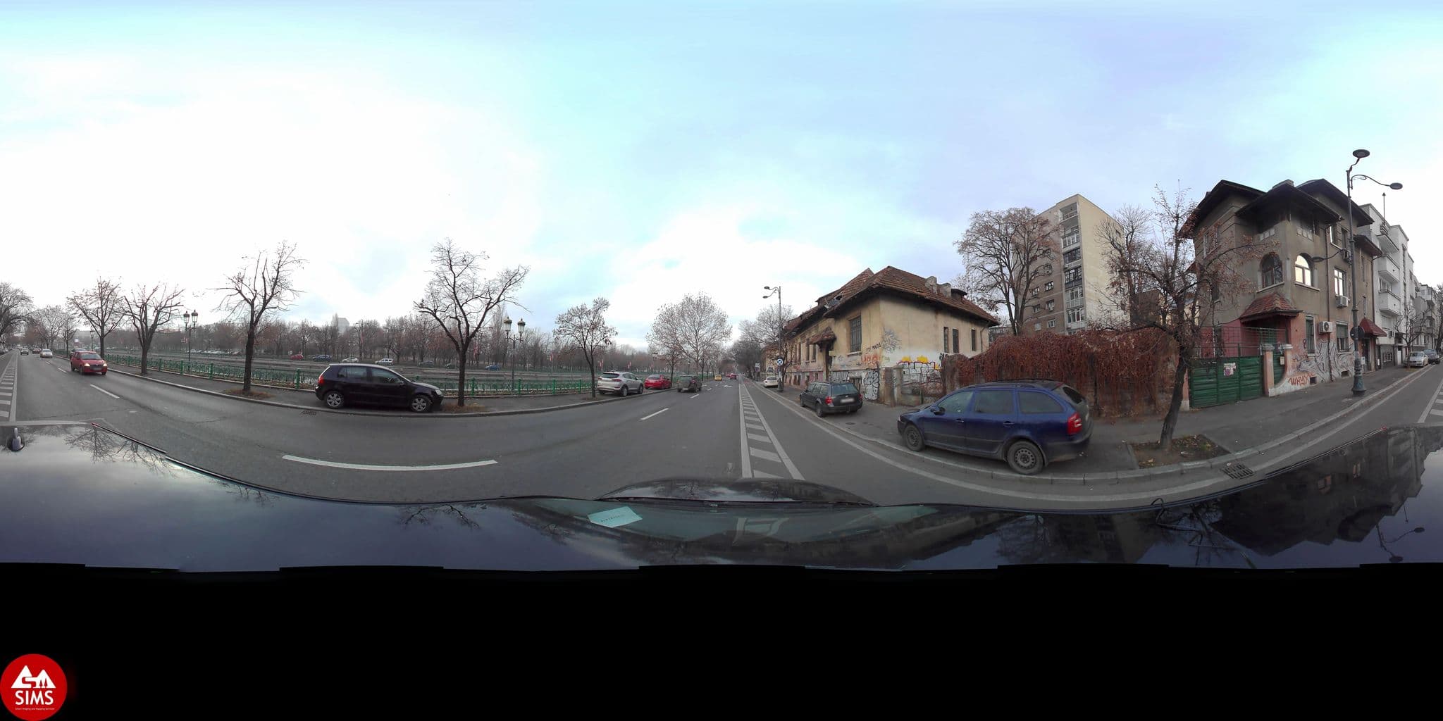 Street view near Parliament & River View, Bucharest — © SIMS (CC BY-SA · Mapillary)